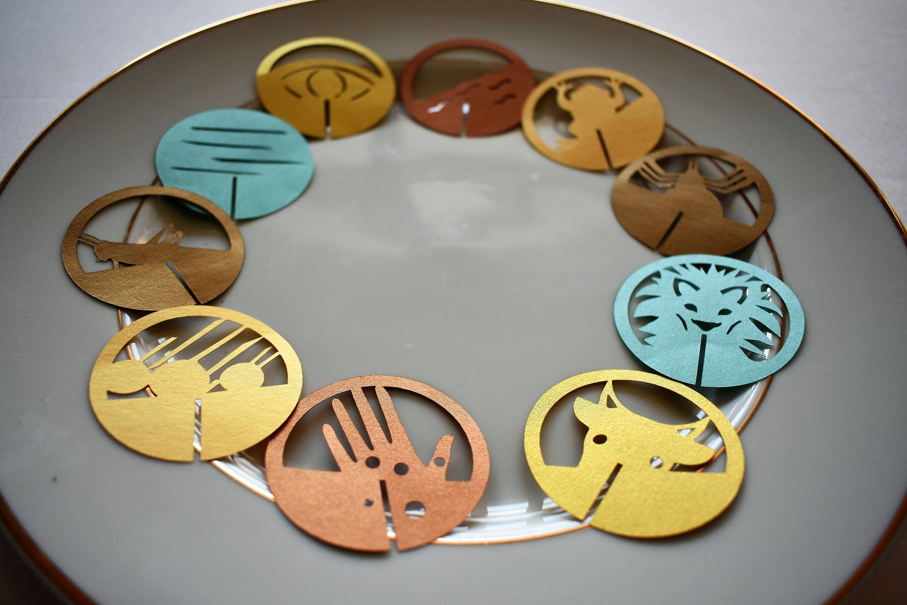 Passover 10 Plagues Wine Glass Decorations - Set of 10、mySite、topwebapps