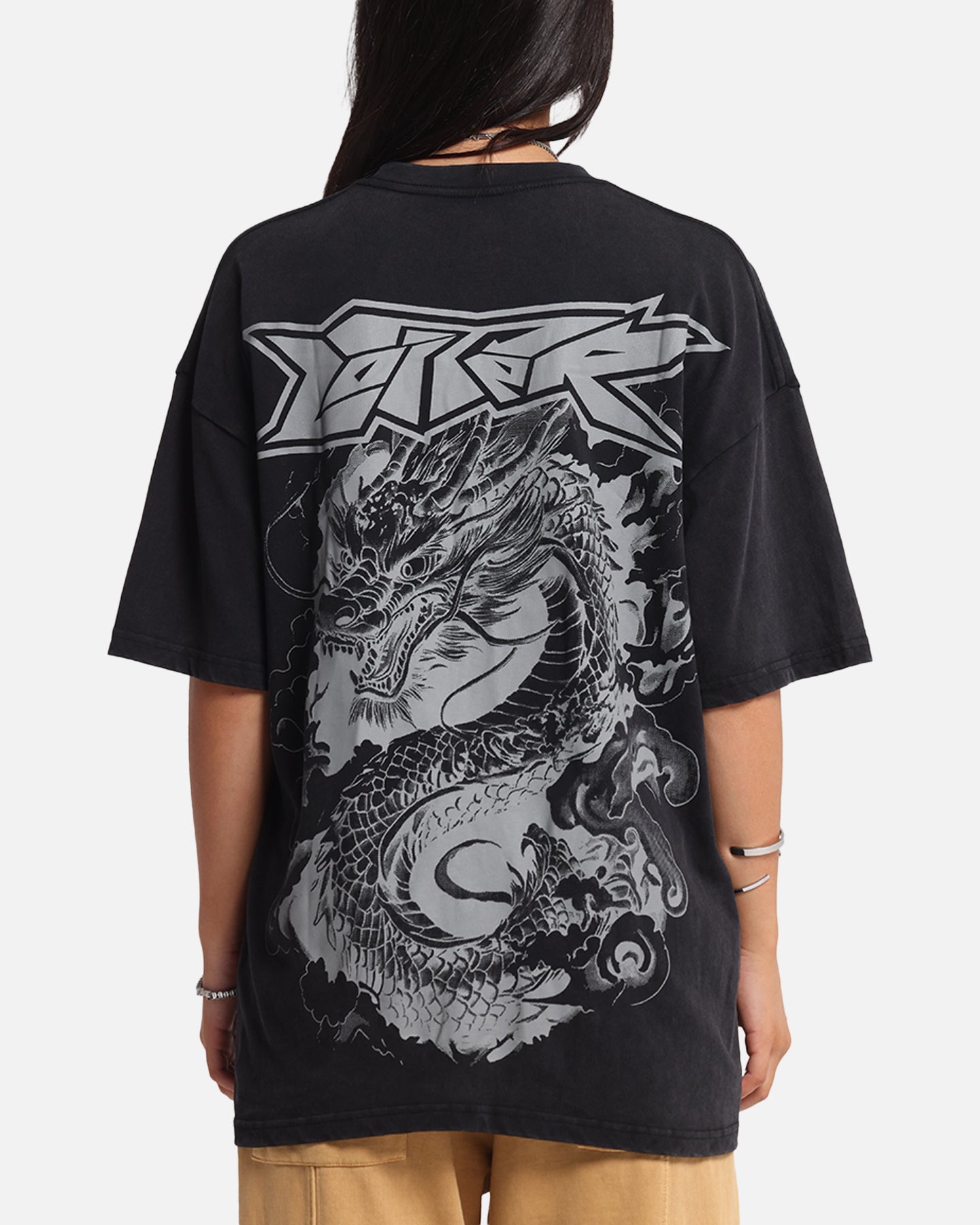 Loiter Draco Born T-Shirt Black Acidwash、mySite、zt4zffjzw
