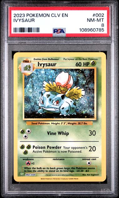Ivysaur #2 PSA 8 Pokemon CLV Trading Card Game Classic 2023、mySite、waistdrama