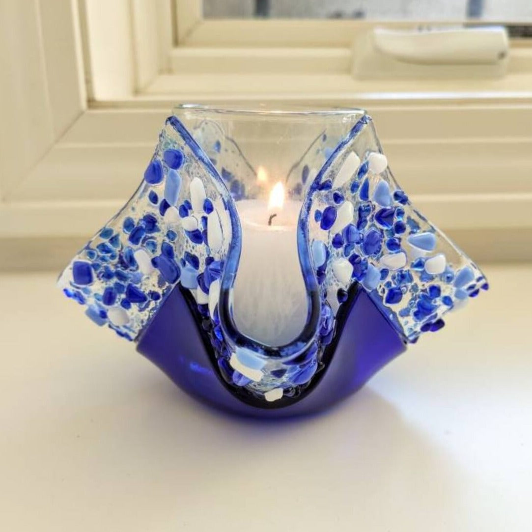 Yahrzeit Candle Holder - Blue Stone、mySite、topwebapps