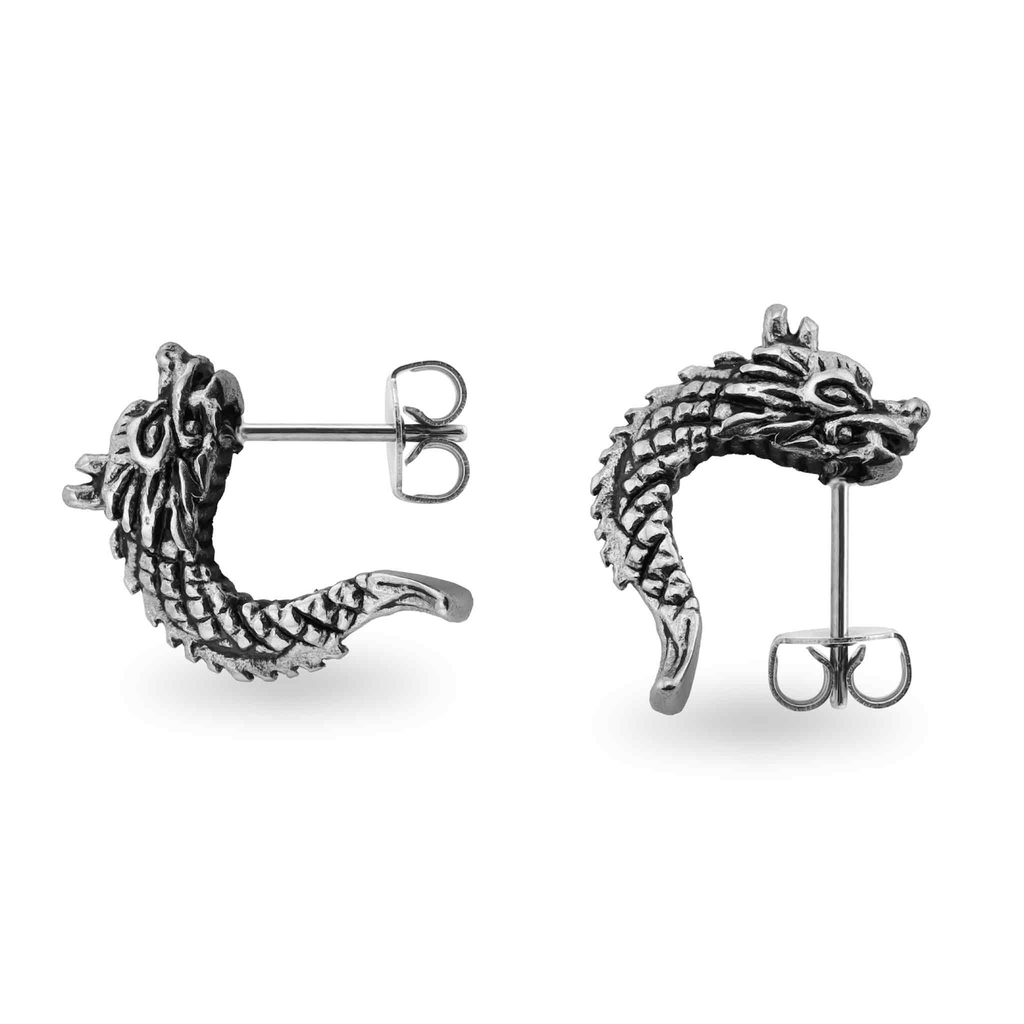 Stainless Steel Dragon Post Earrings / ERC1001、mySite、dreamappss