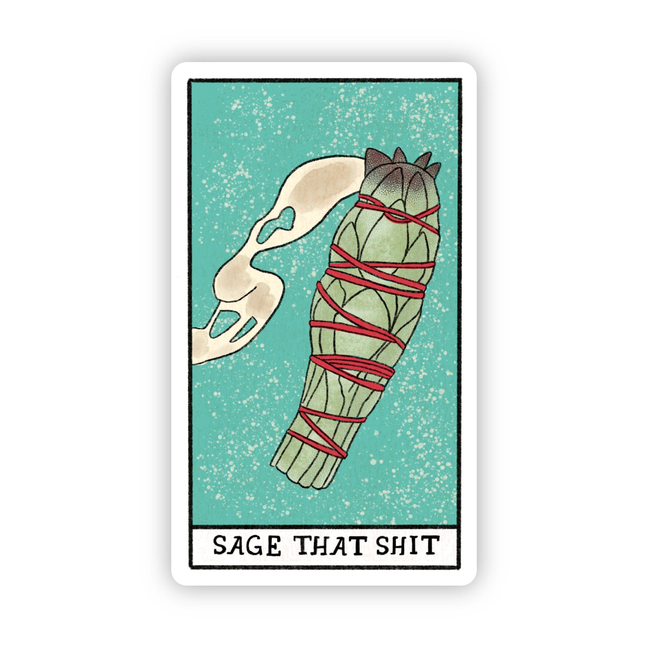  Sage That Shit Tarot Card Sticker、mySite、elrpsem3k