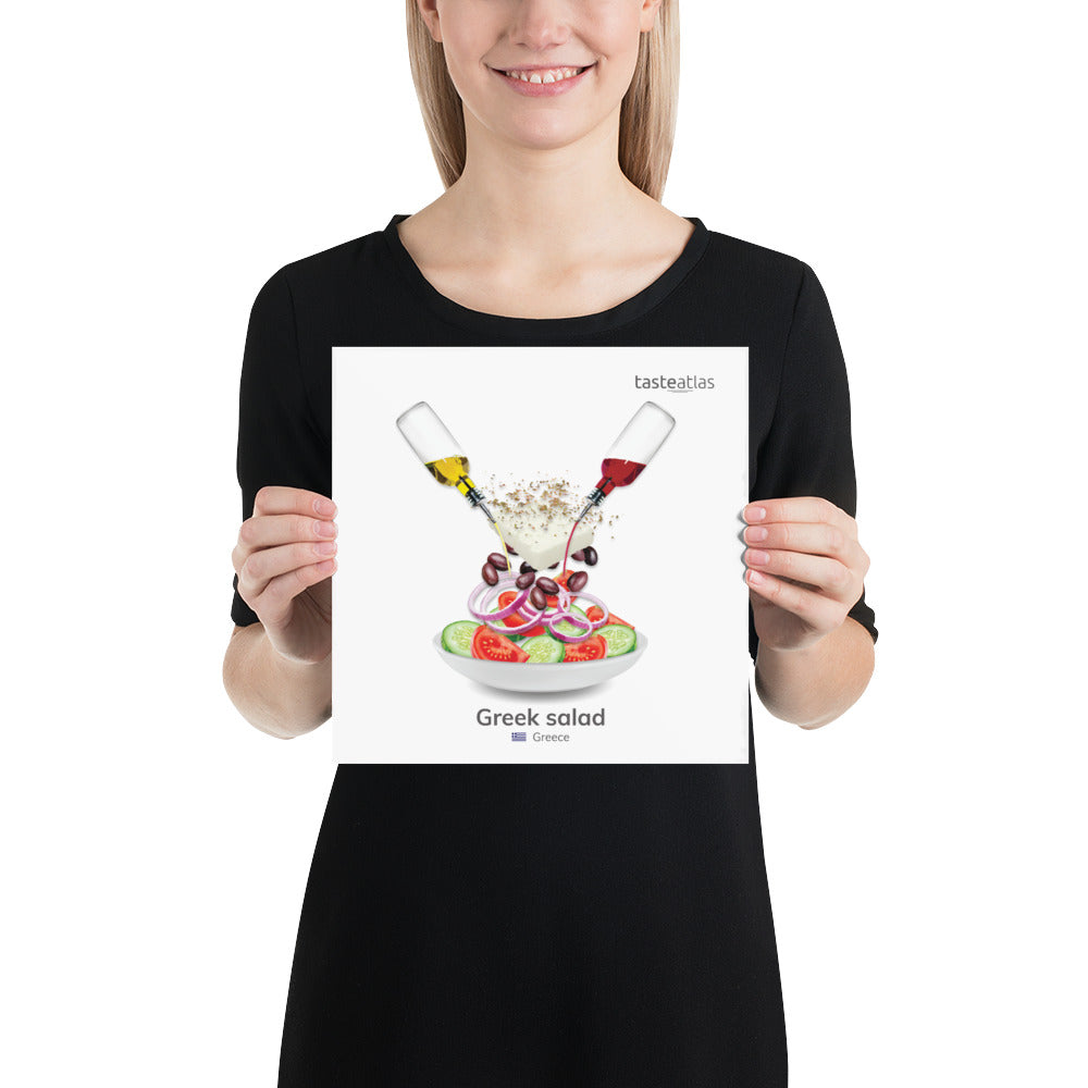 Greek Salad Poster (in)、mySite、camillekostekn