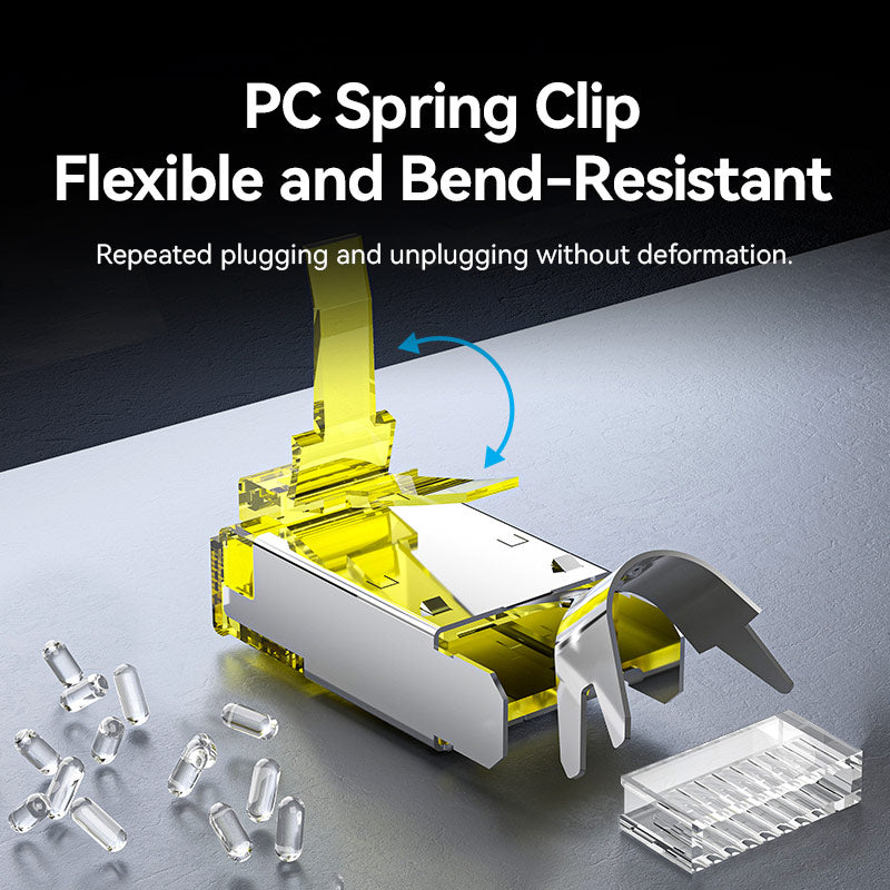 Vention Cat6A FTP 8P8C RJ45 Modular Plug DE Standard Black、mySite、fannypackpong