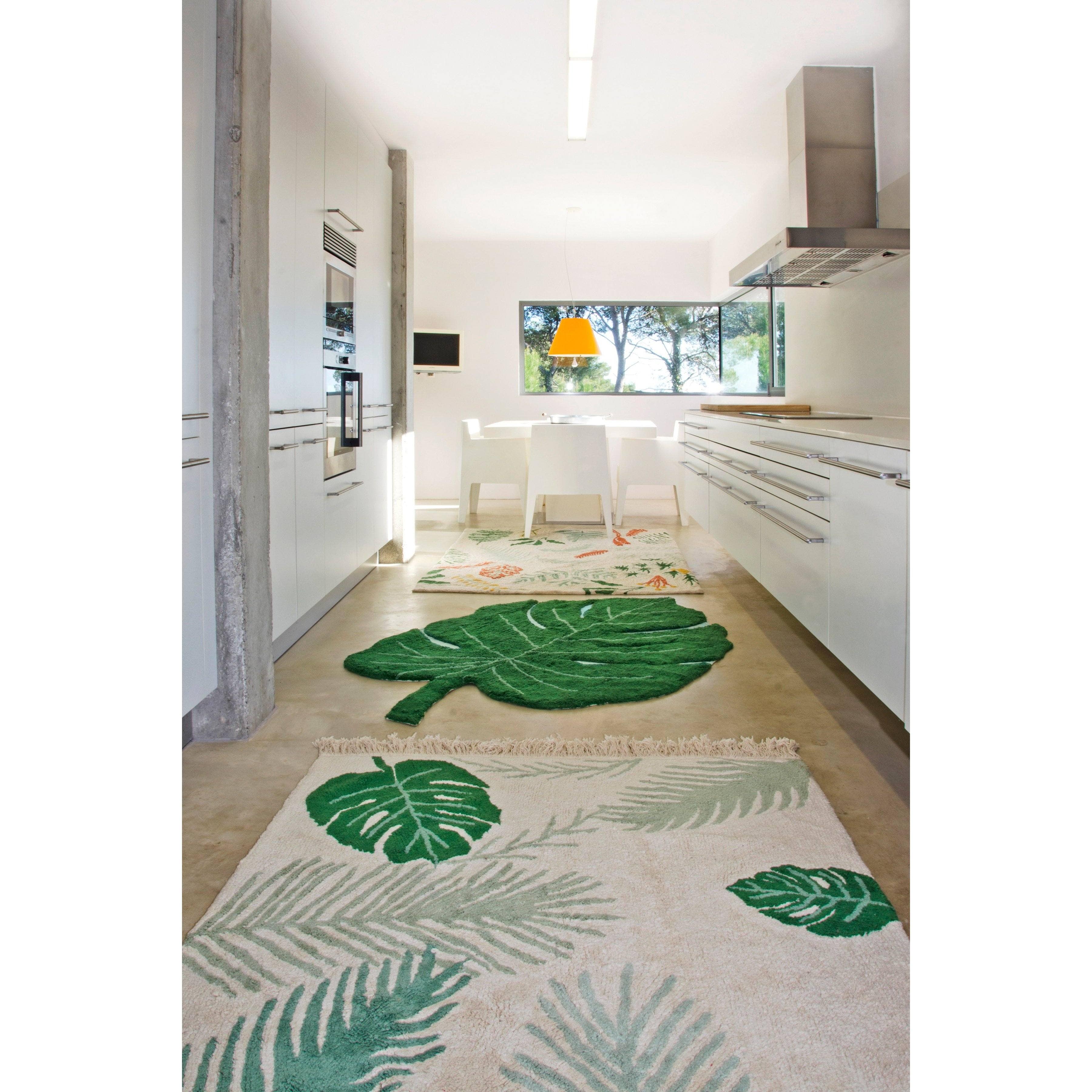 Monstera Leaf Machine Washable Area Rug、mySite、gigharbornorthrealestate