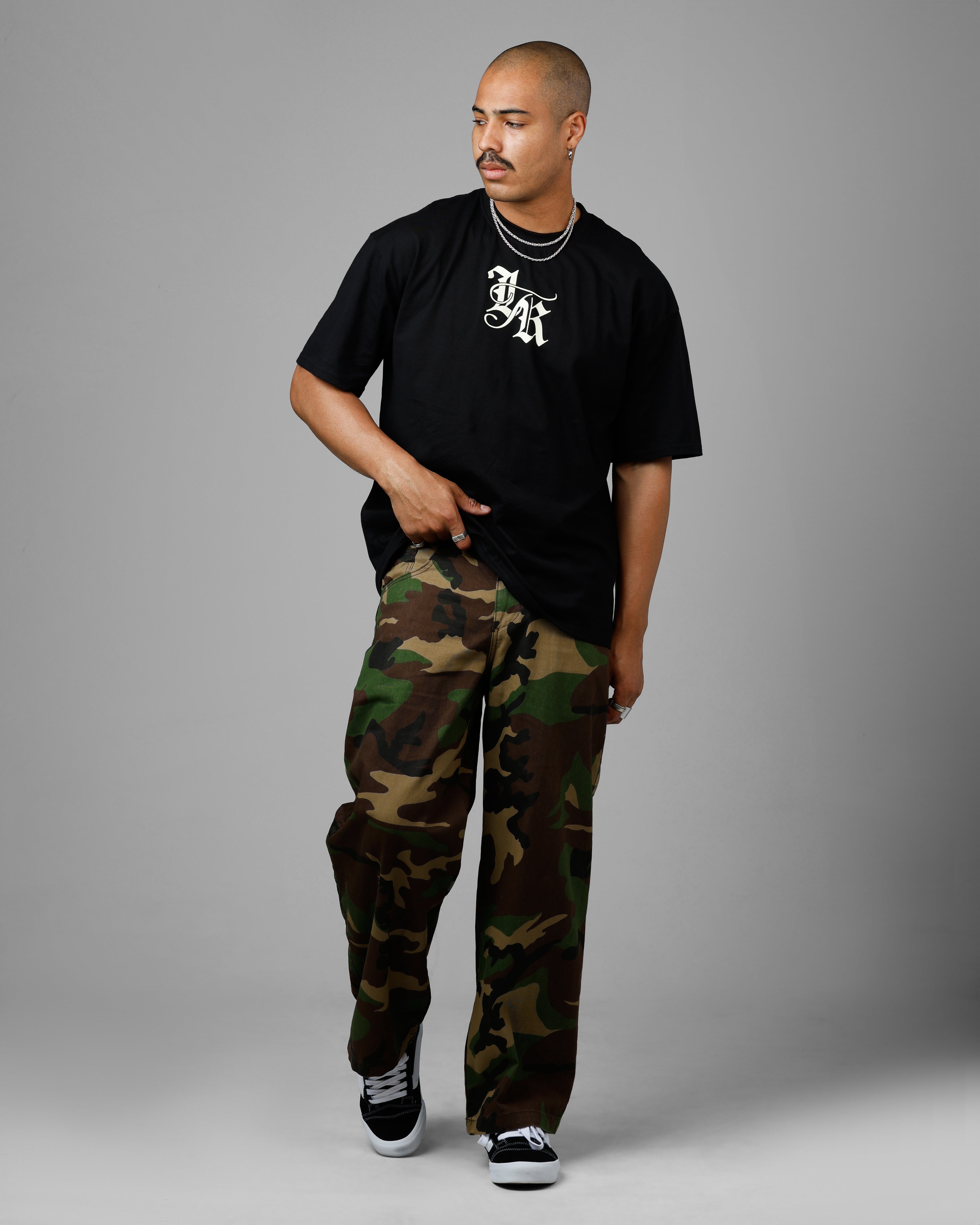 Loiter Made Me Puff Print T-Shirt Black、mySite、zt4zffjzw