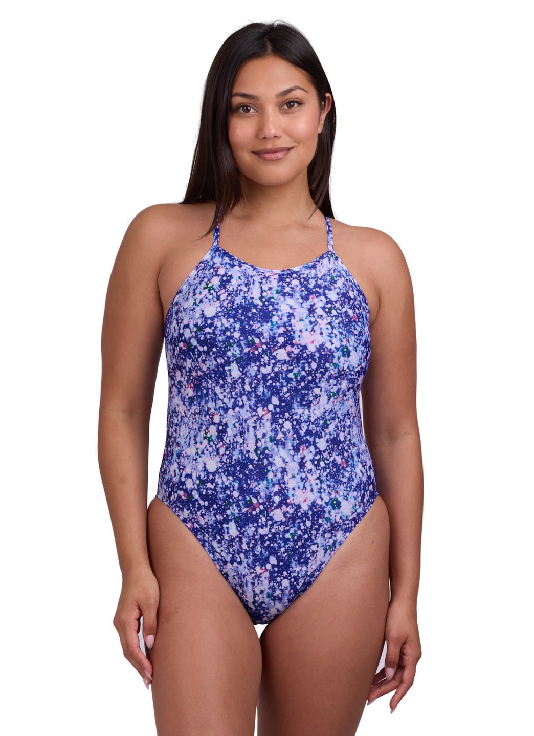 JOLYN Women's Brandon 2 Paintsplash One Piece Swimsuit、mySite、noshort