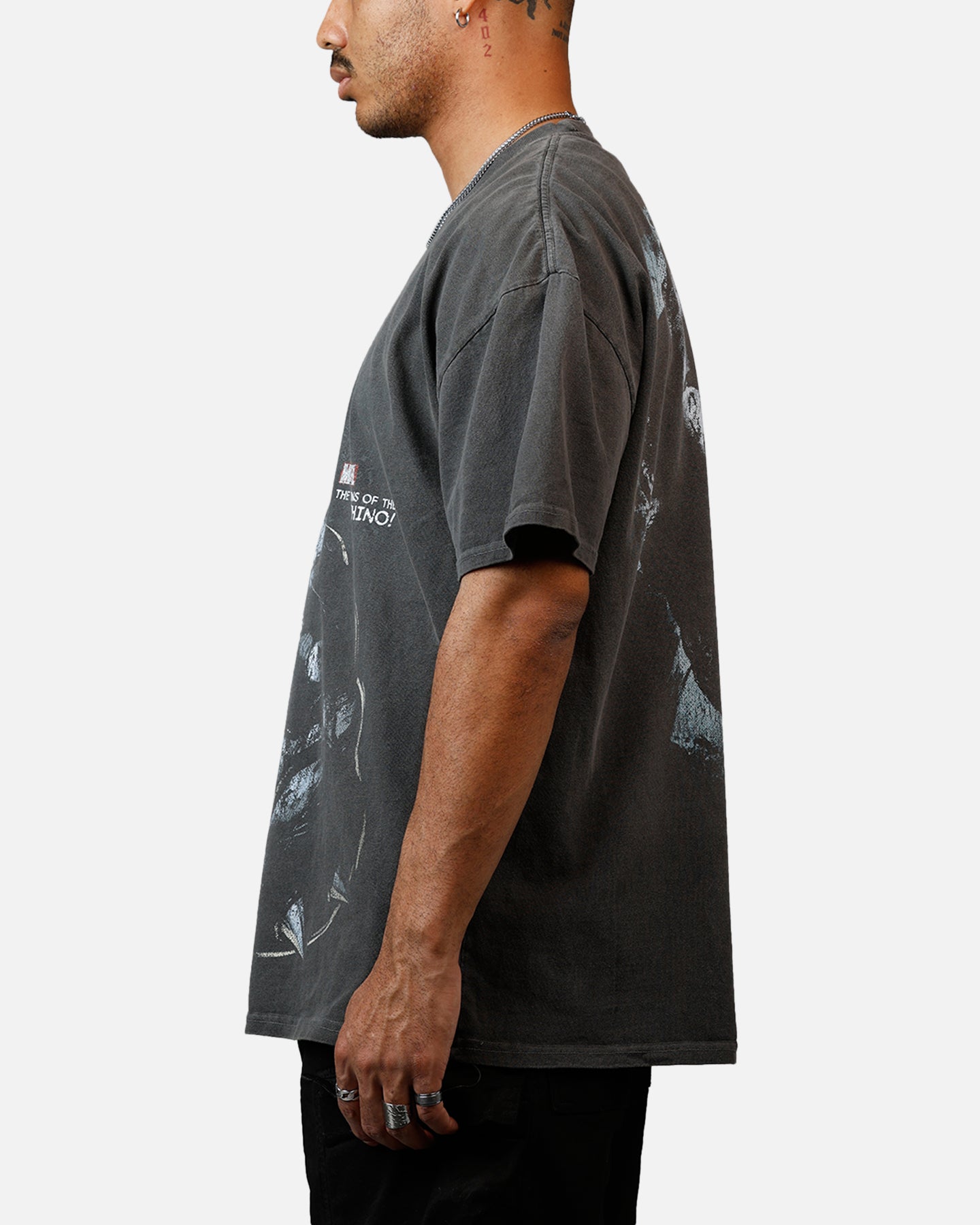 Goat Crew Marvel Villians Rhino Heavy T-Shirt Black Wash、mySite、zt4zffjzw