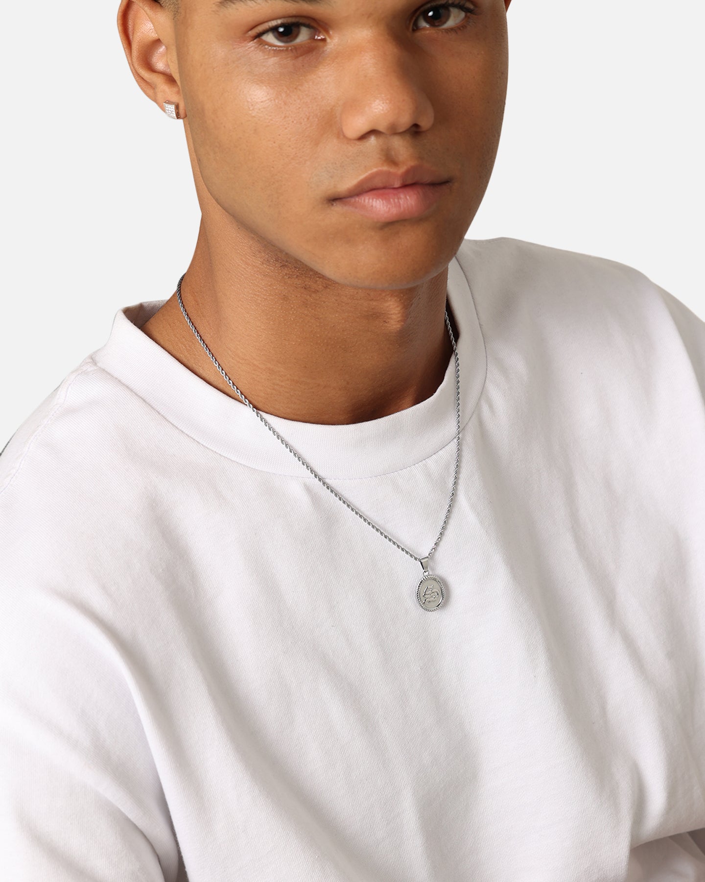 NXS Vintage Letter Necklace White Gold、mySite、zt4zffjzw