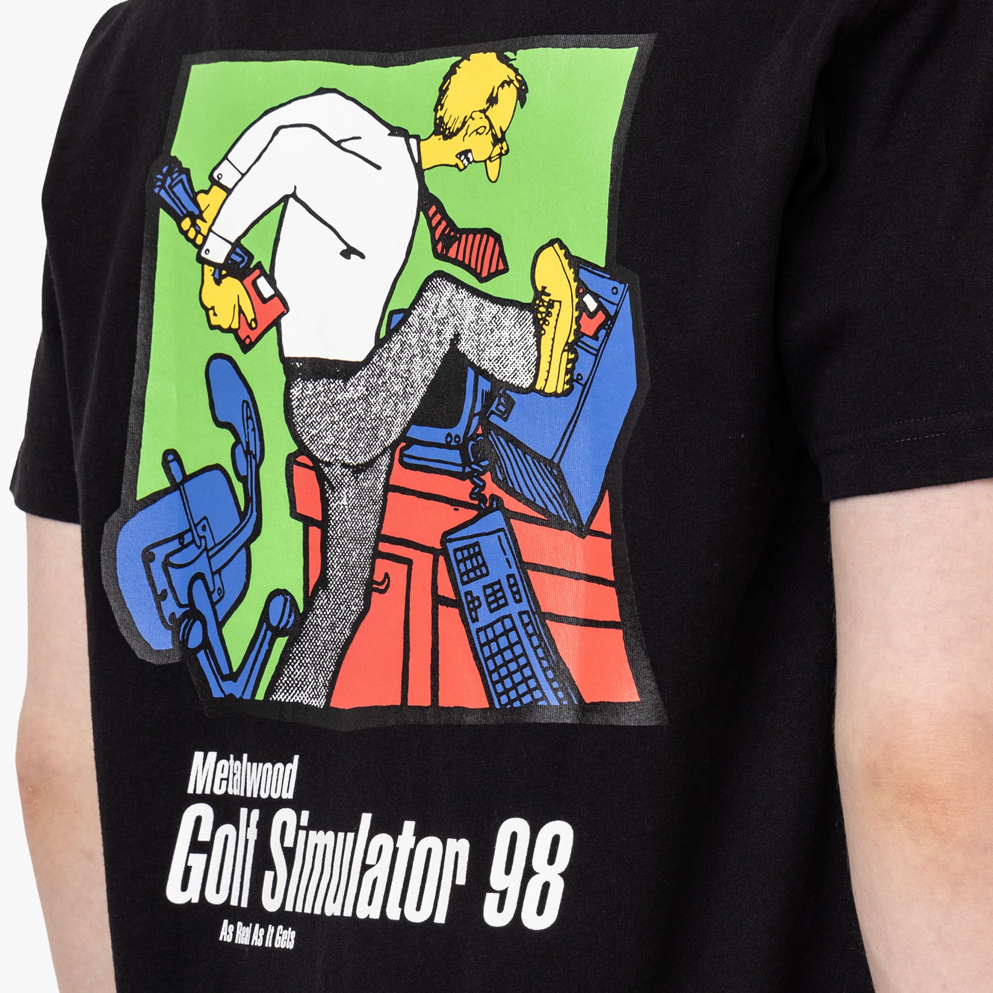  Metalwood Simulator 98 T-Shirt Black、mySite、merchandisen