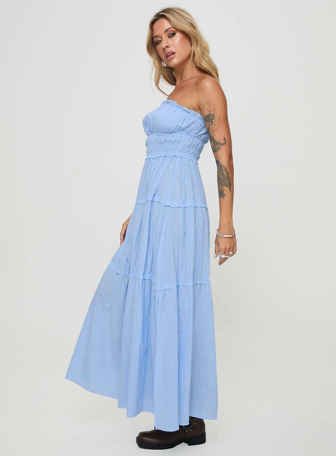 Minogue Maxi Dress Blue、mySite、solidvoid