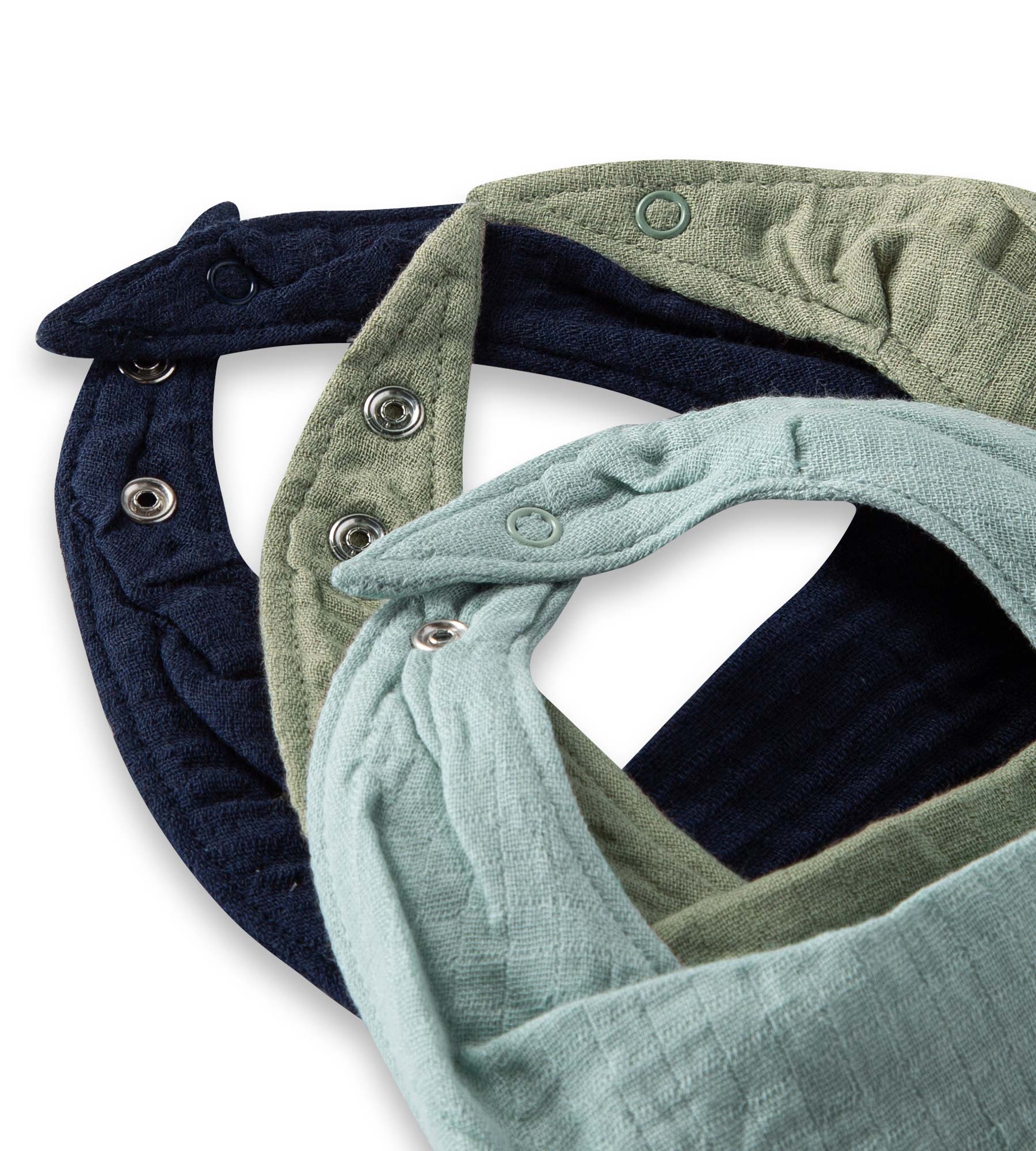  Organic Cotton Baby Bandana Bibs - Sea Foam Blue、mySite、layawaytickets