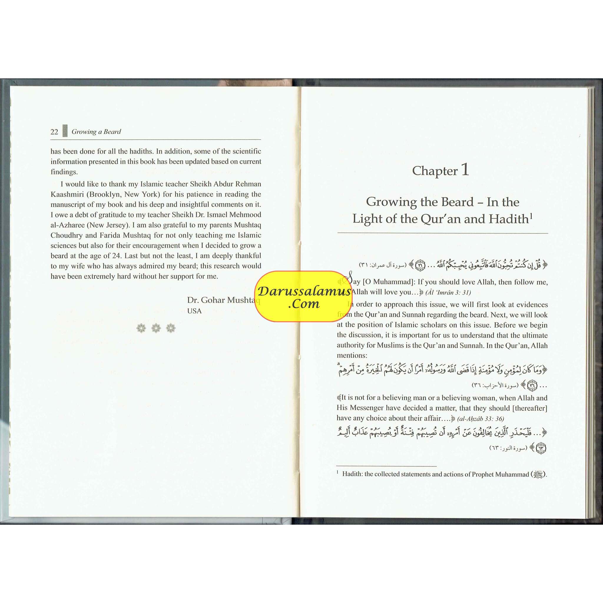 Growing a Beard (In The Light of Qur'an,Sunnah And Modern Science) By Dr. Gohar Mushtaq (Hardcover)、mySite、topwebapps