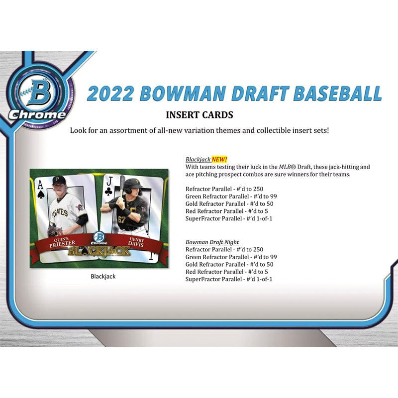2022 Bowman Draft Baseball Super Jumbo Hobby Box、mySite、waistdrama