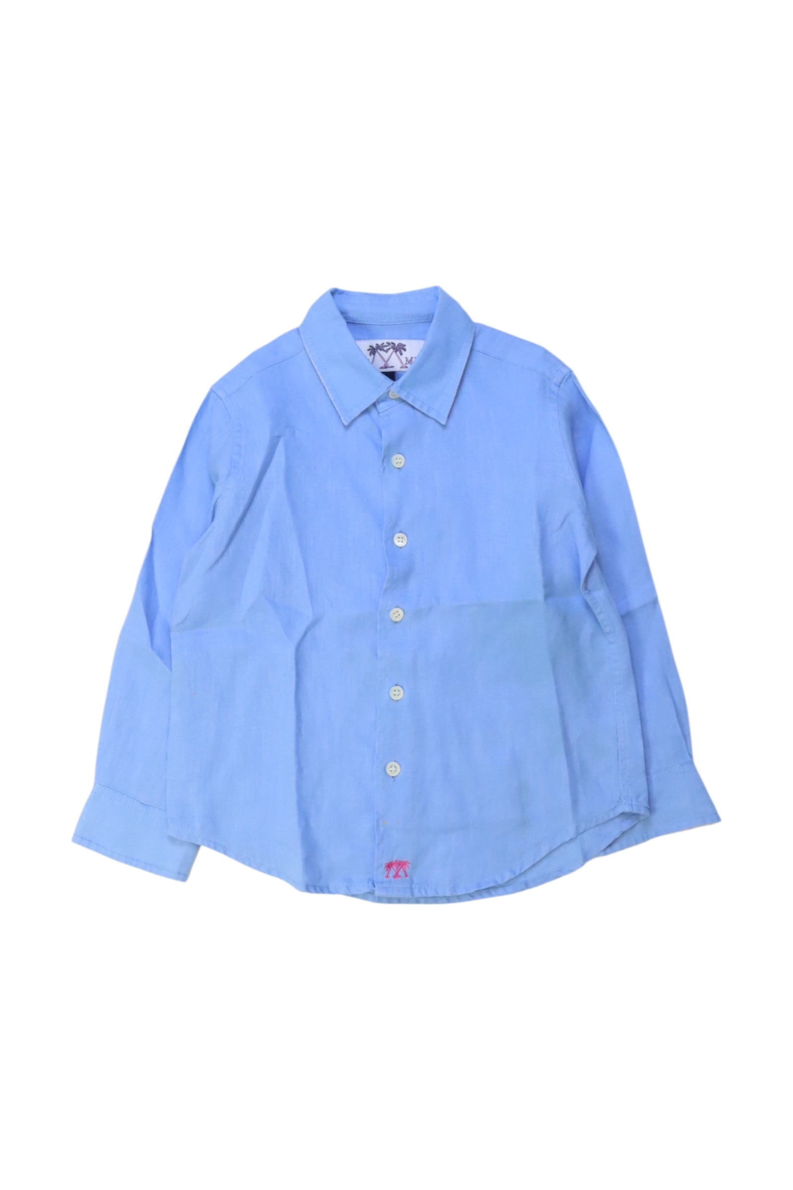 Pink House Mustique Linen Long Sleeve Shirt, Size 4T、mySite、g9winljtr