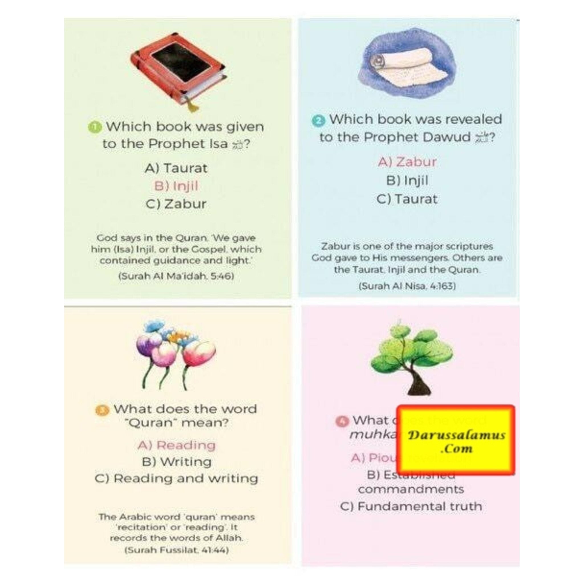 Quran Quiz Cards By Saniyasnain Khan、mySite、topwebapps