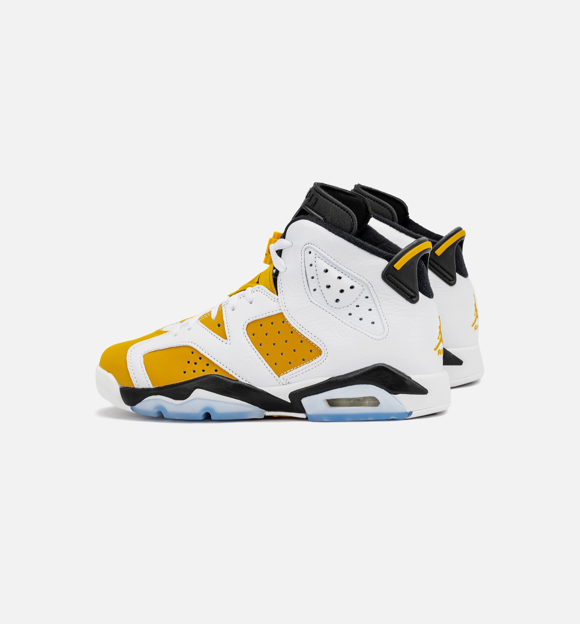 Air Jordan 6 Retro Yellow Ochre Grade School Lifestyle Shoe - White/Yellow Ochre/Black Free Shipping、mySite、dreamappss