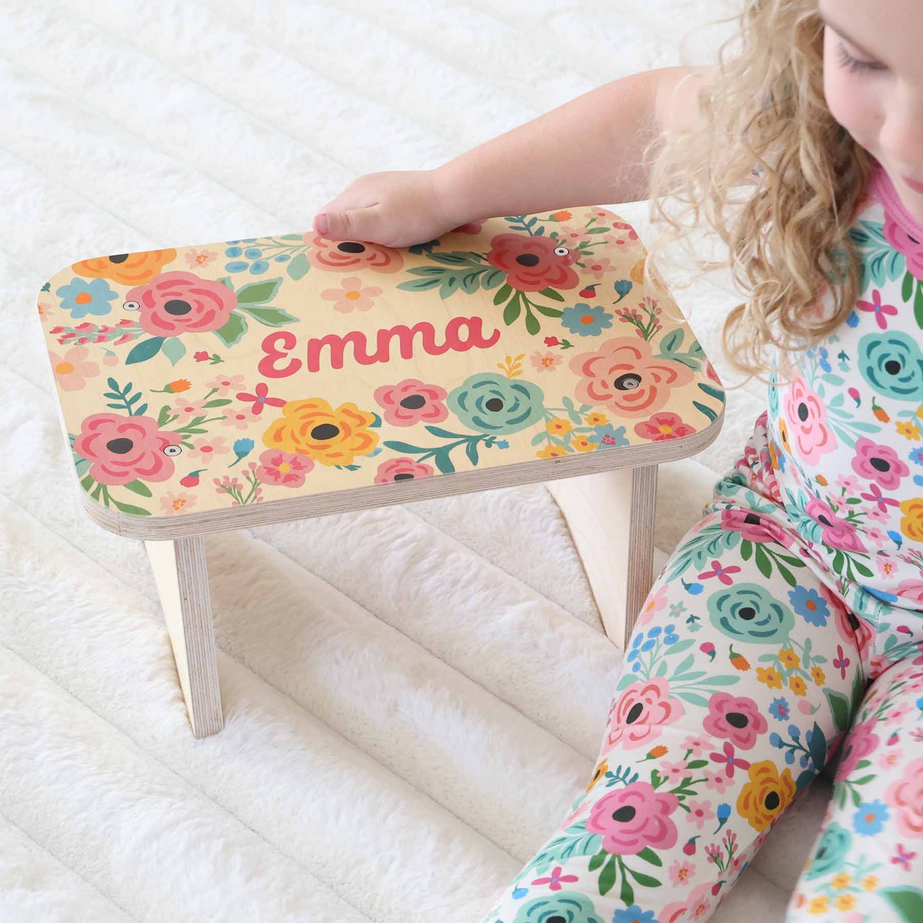  Kids Personalized Step Stool | Pretty Poppies、mySite、layawaytickets