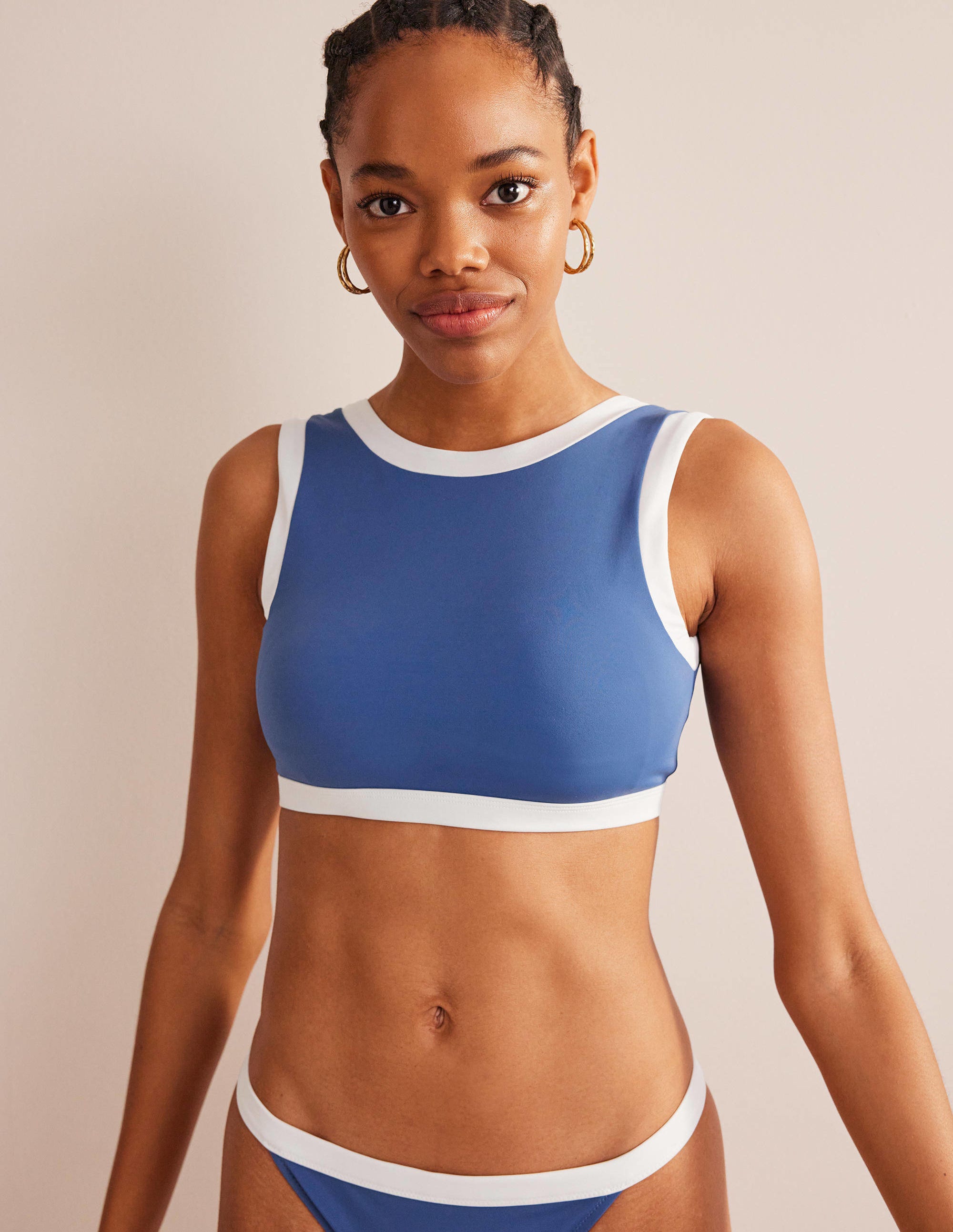  Racer Crew Neck Bikini Top-Globe Colourblock、mySite、ashleygrahame