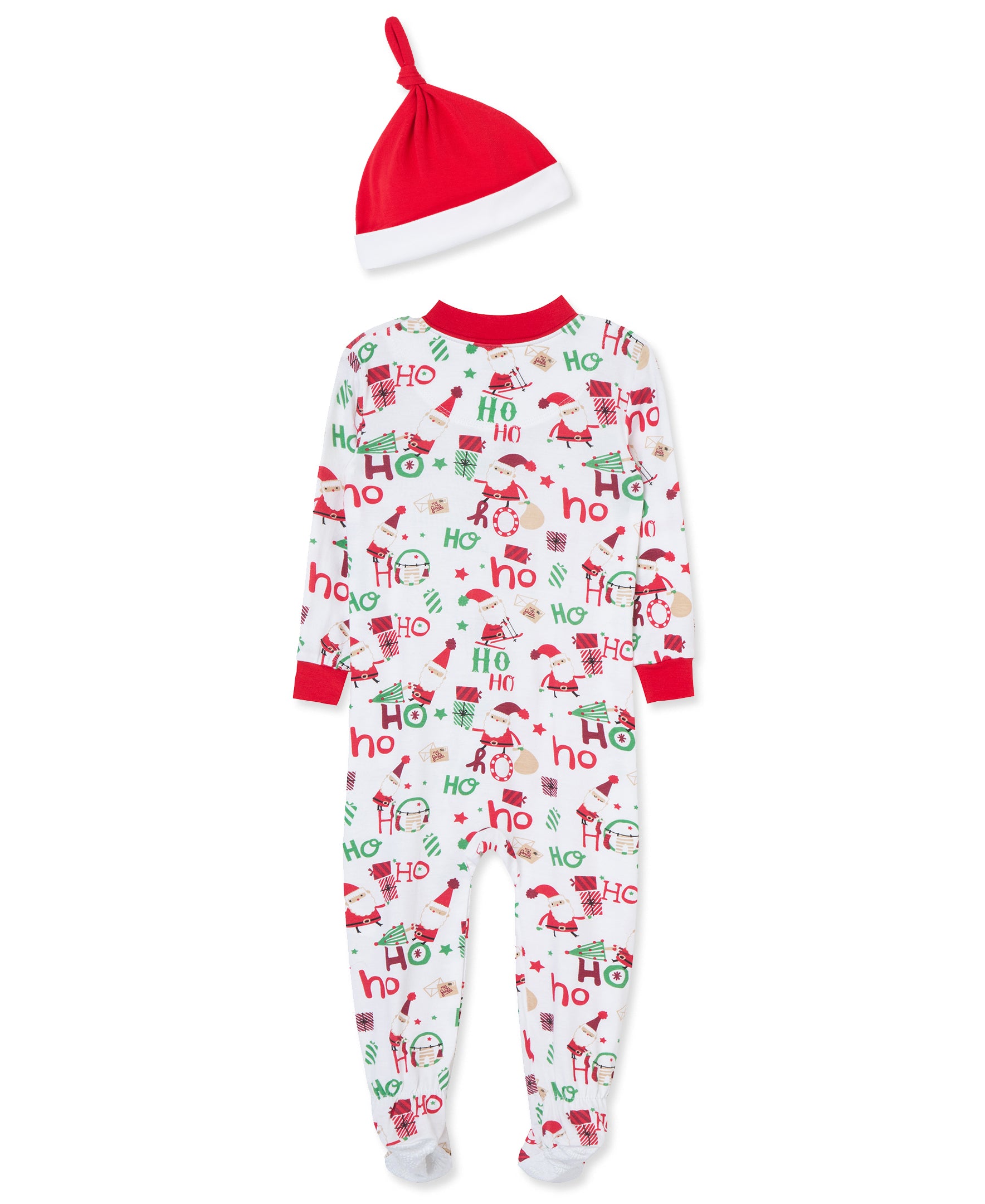  Ho Ho Ho Zip Front Footie & Hat (12M-24M)、mySite、layawaytickets