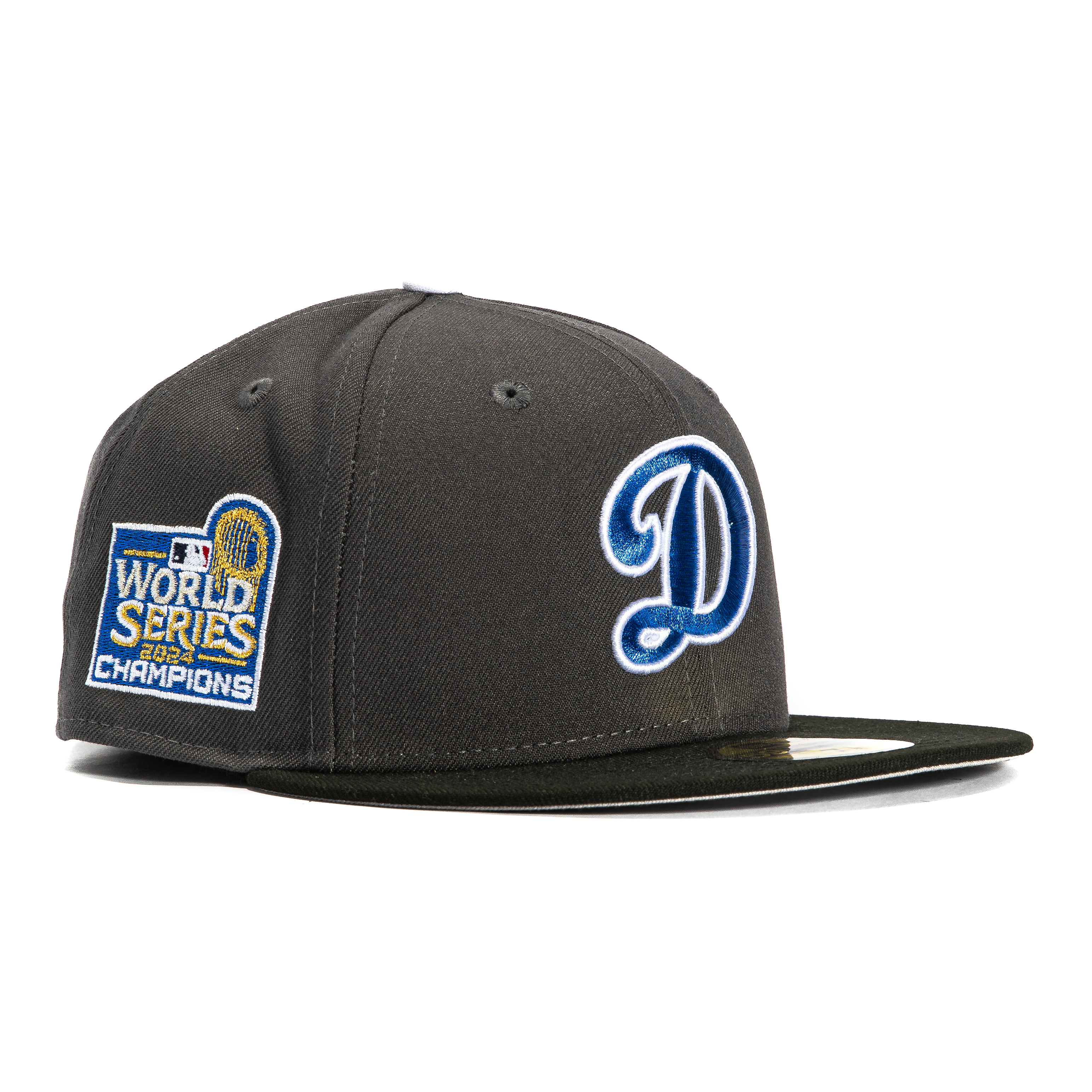 New Era 59Fifty Los Angeles Dodgers 2024 World Series Champions Patch D Hat - Graphite, Black、mySite、vikingsvslions