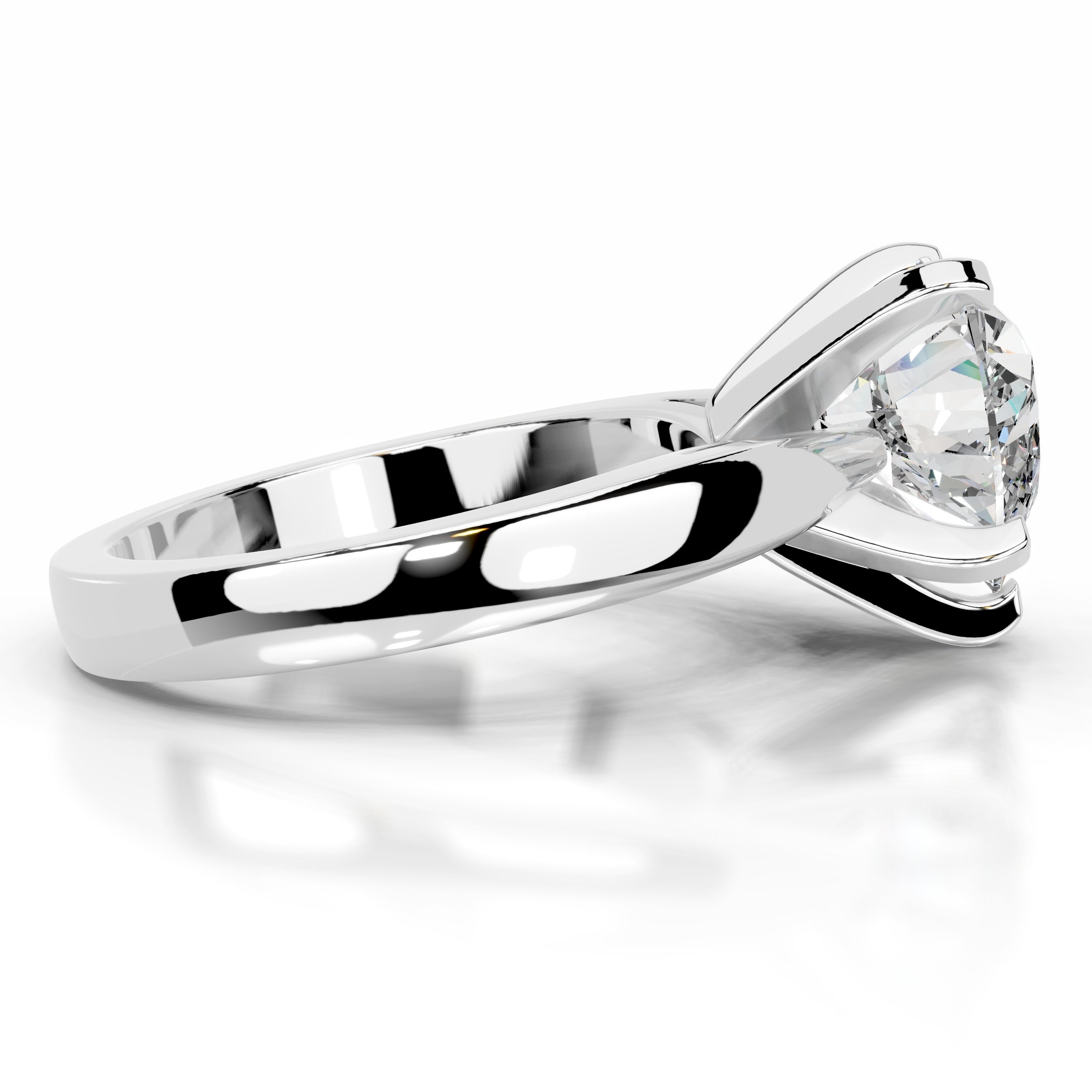 Diana Moissanite Ring - 18K White Gold、mySite、hinf8tx79