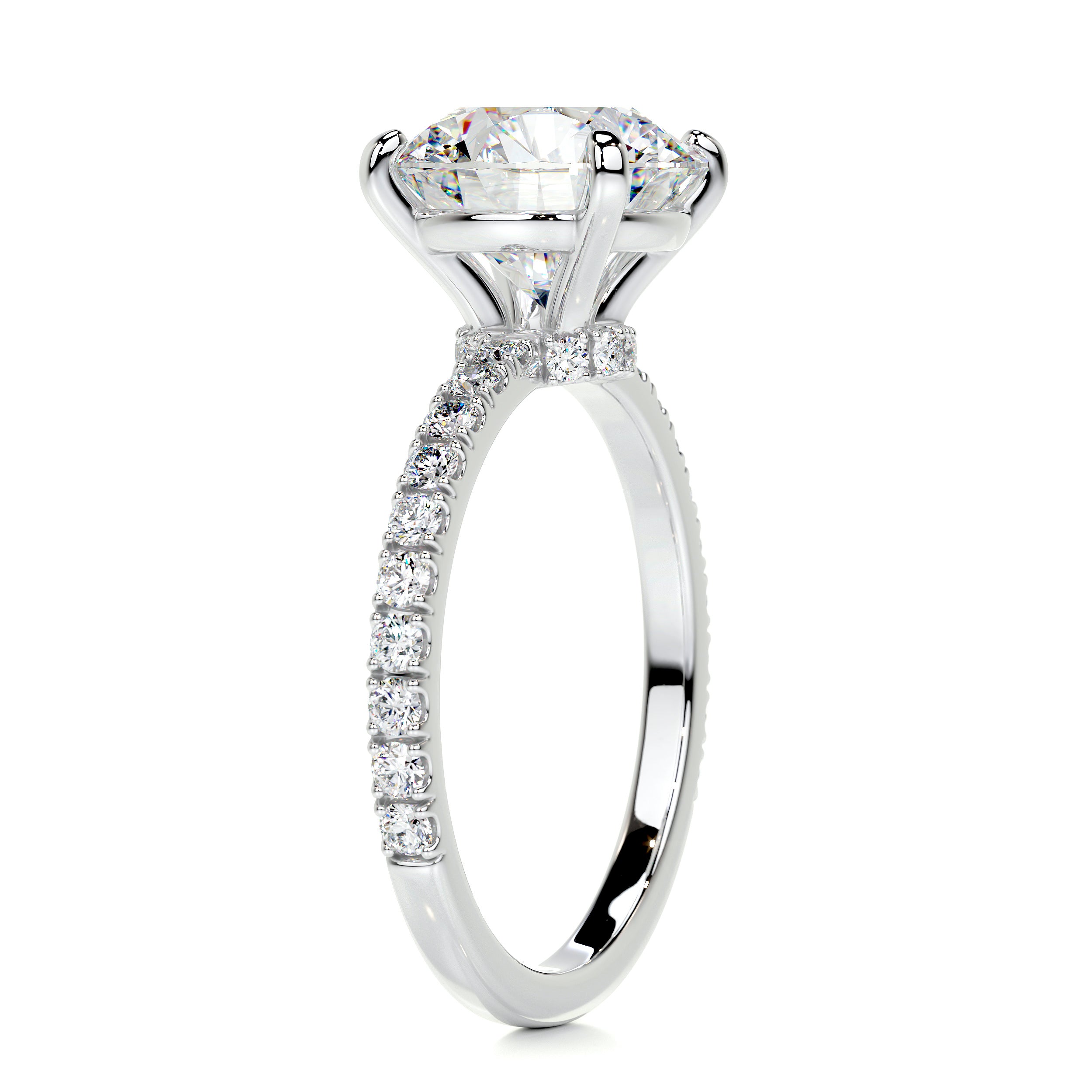 Eleanor Moissanite & Diamond Ring -Platinum、mySite、hinf8tx79