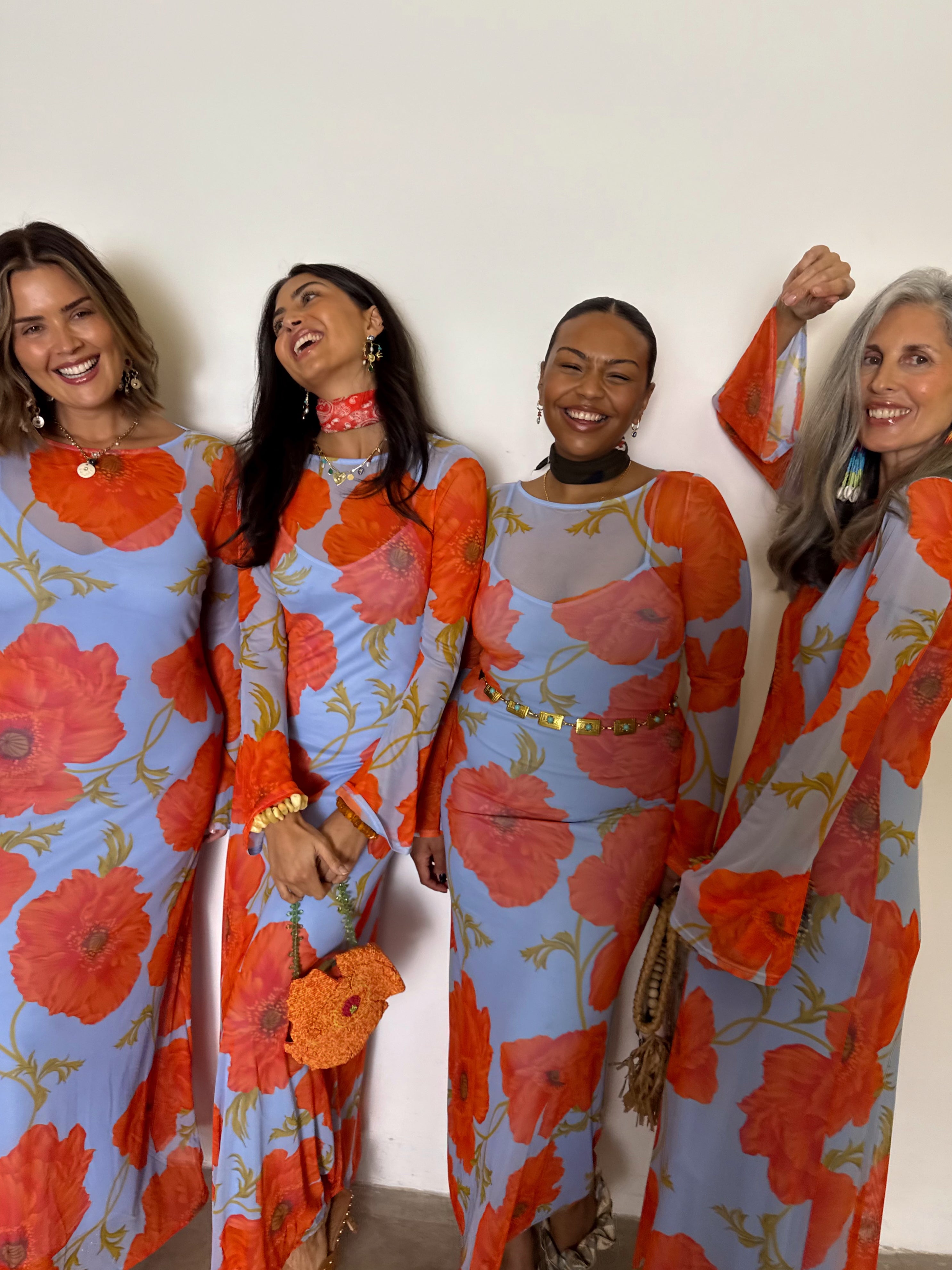 Blue Poppy Aria Mesh Dress、mySite、solidvoid