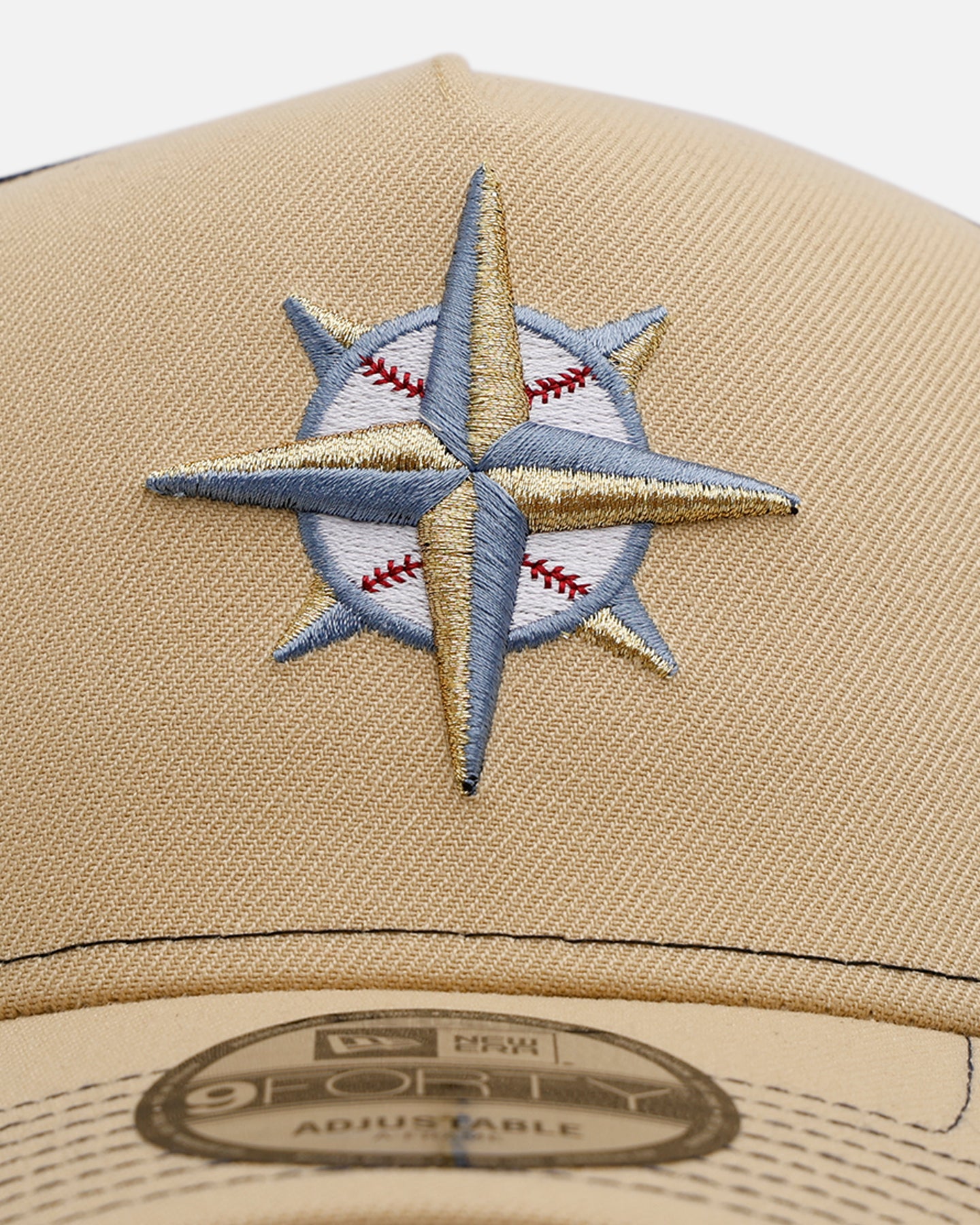 New Era Seattle Mariners 'Vintage Truckers' 9FORTTY A-Frame Trucker Snapback Vegas Gold、mySite、zt4zffjzw