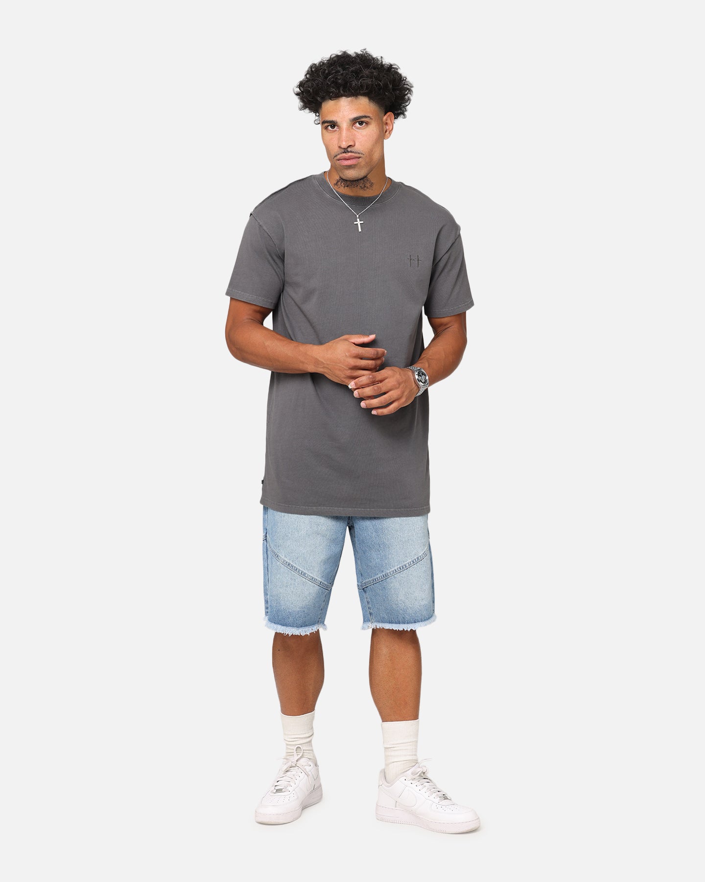 Saint Morta Pericles Lafayette T-Shirt Washed Charcoal、mySite、zt4zffjzw