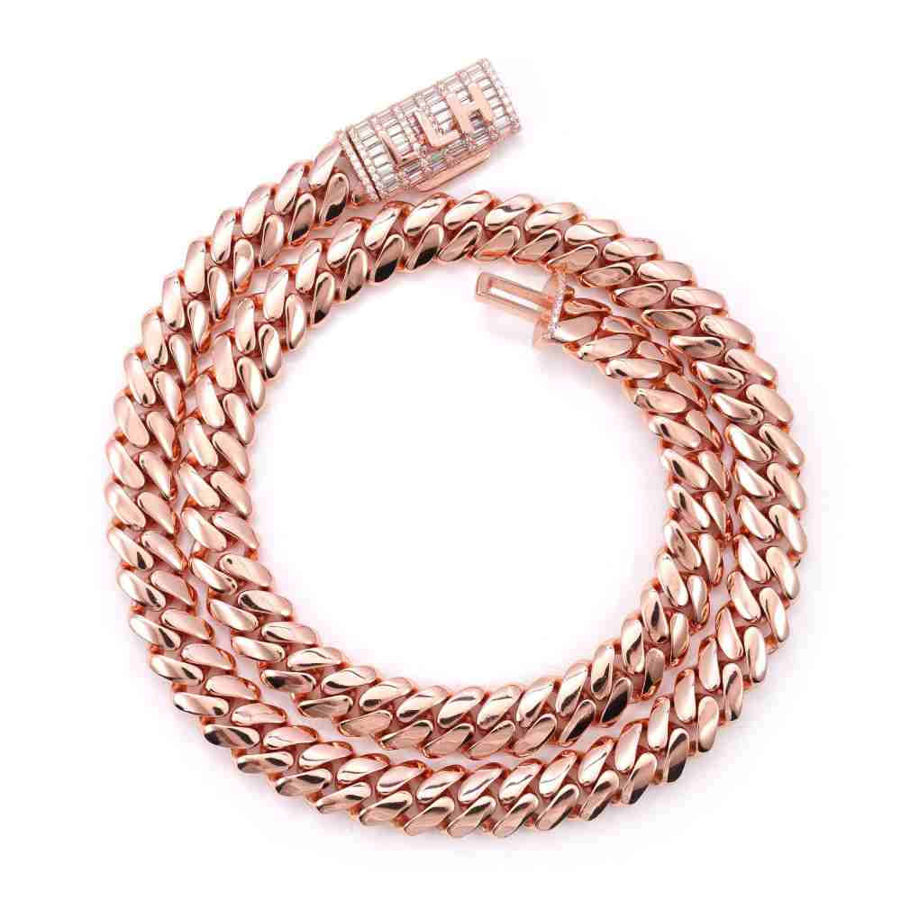 CUSTOM CLASP 12MM Moissanite Miami Cuban Link Chain 14K Gold、mySite、hinf8tx79