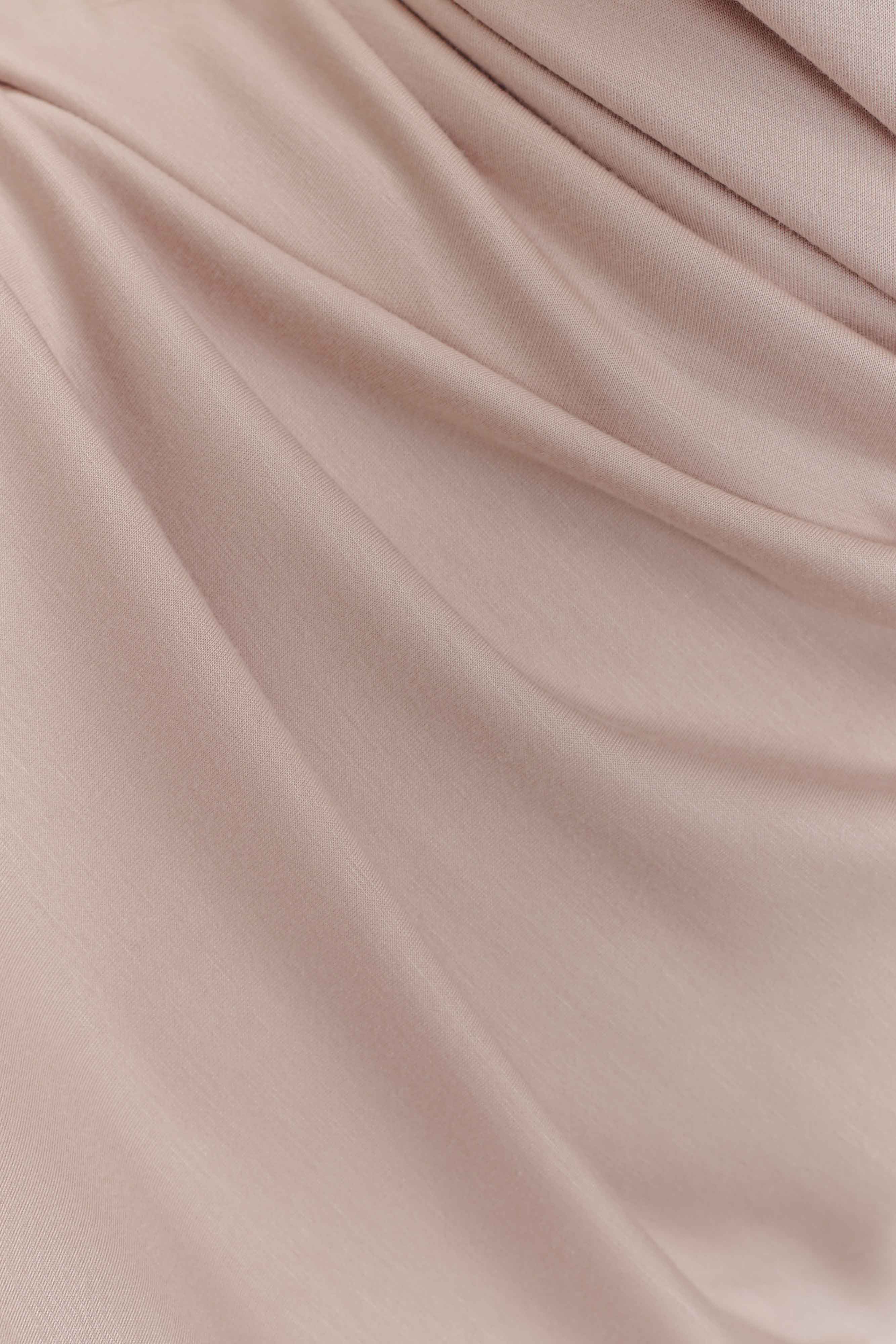 Lorelei Crepe Twist Midi Dress - Taupe、mySite、solidvoid