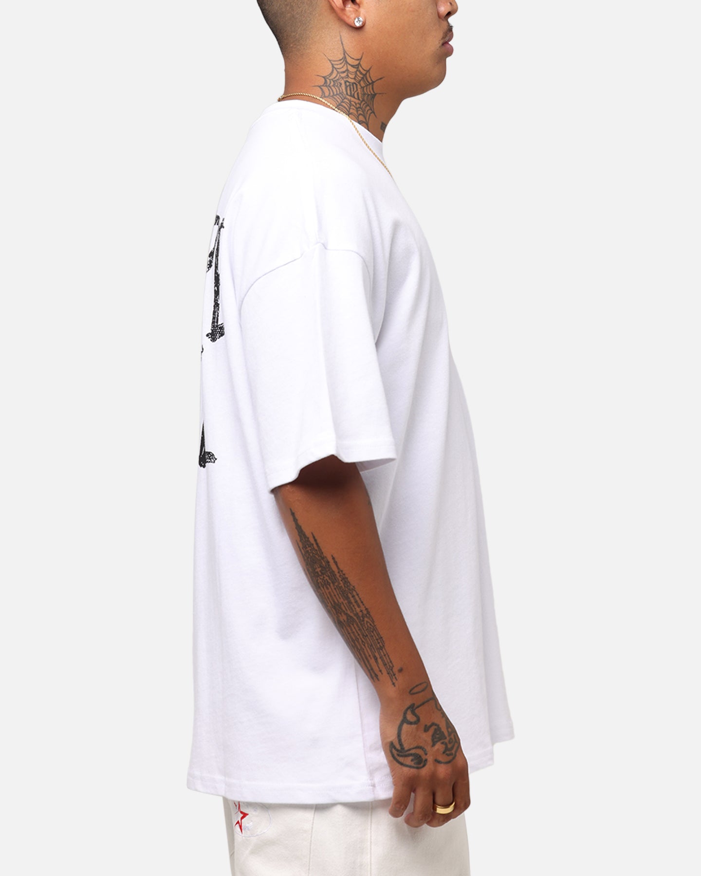 Carre Intl Drop Shoulder T-Shirt White、mySite、zt4zffjzw