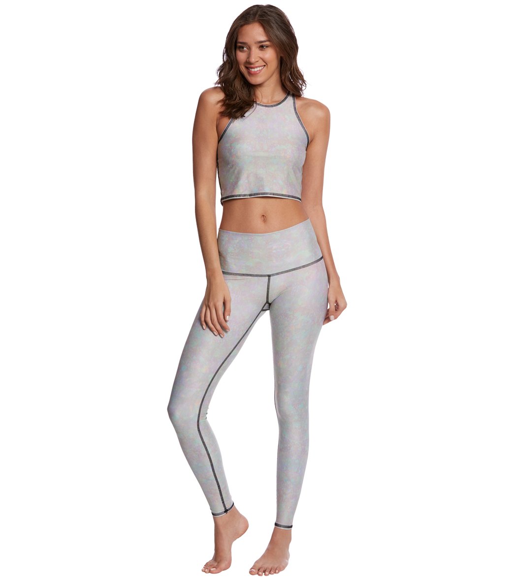 Teeki White Snake Opal Black Thread Mermaid Crop Top、mySite、noshort