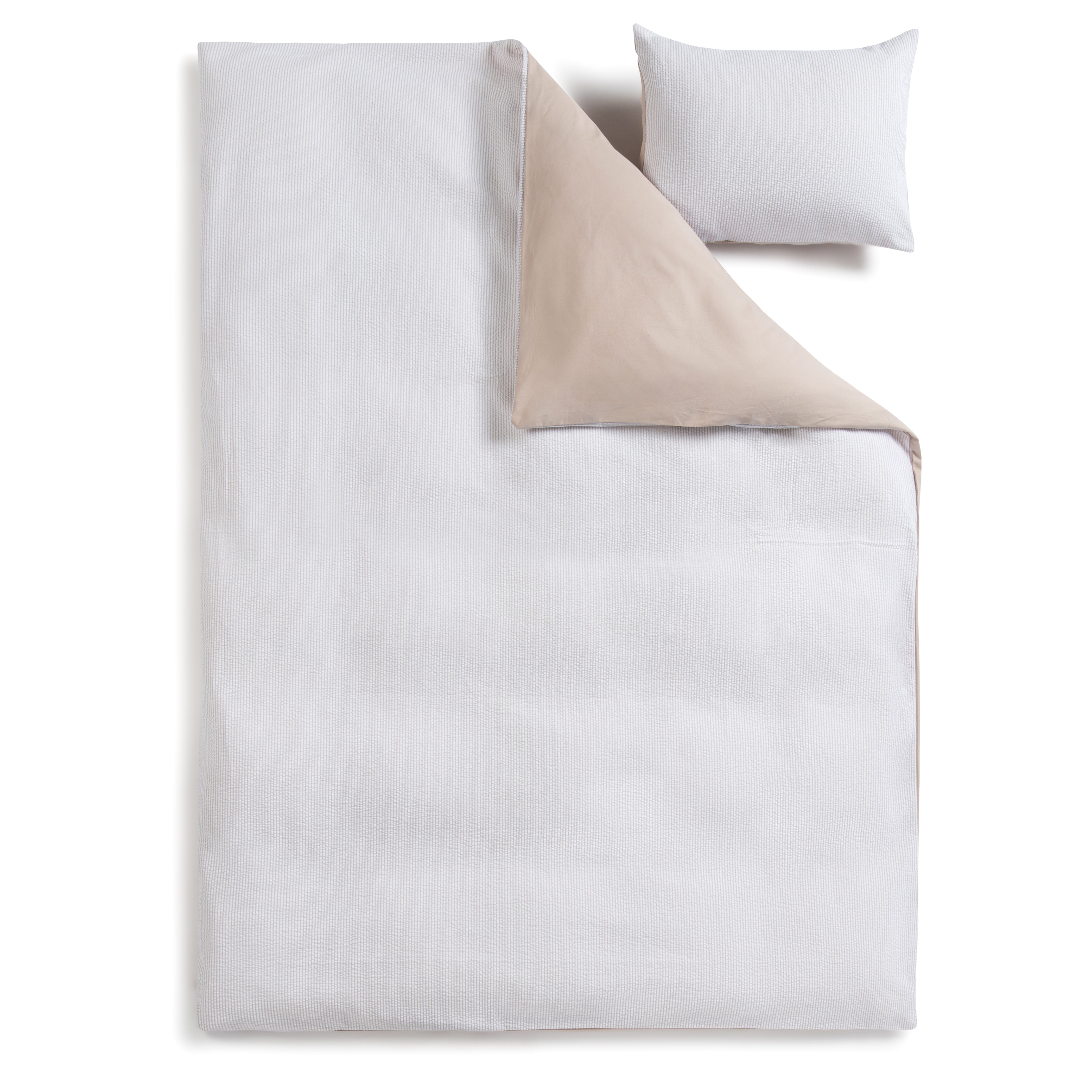  Seersucker Taupe Crib Linen、mySite、elrpsem3k