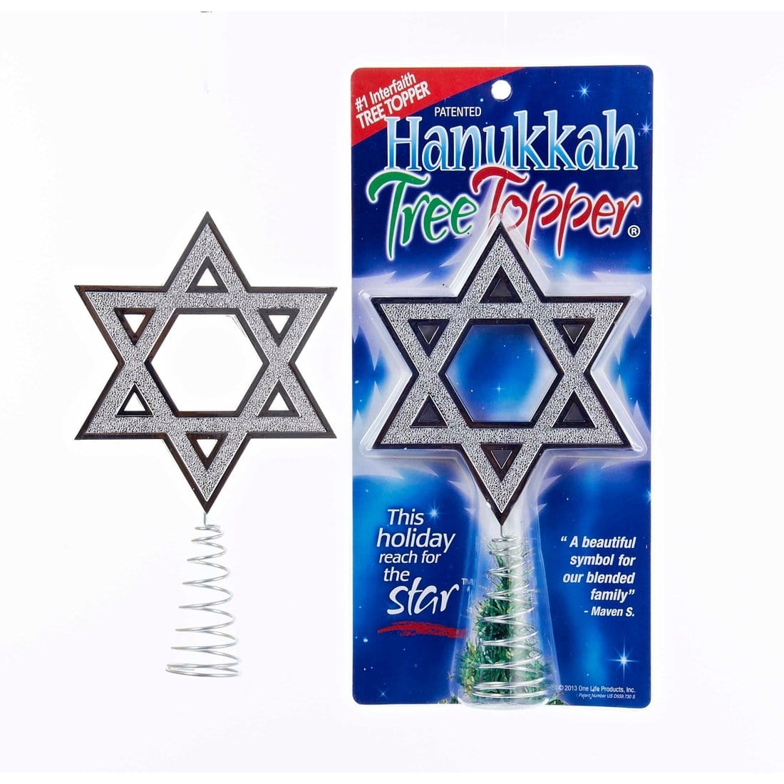 Silver Star of David Chrismukkah Tree Topper、mySite、topwebapps