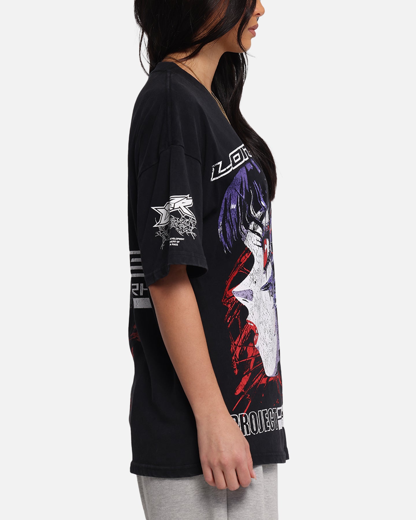 Loiter Cybernetics Vintage T-Shirt Black Acidwash、mySite、zt4zffjzw