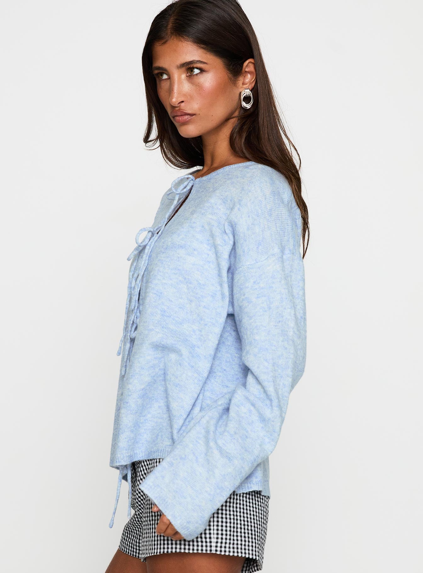 Frosty Knit Cardigan Blue、mySite、solidvoid