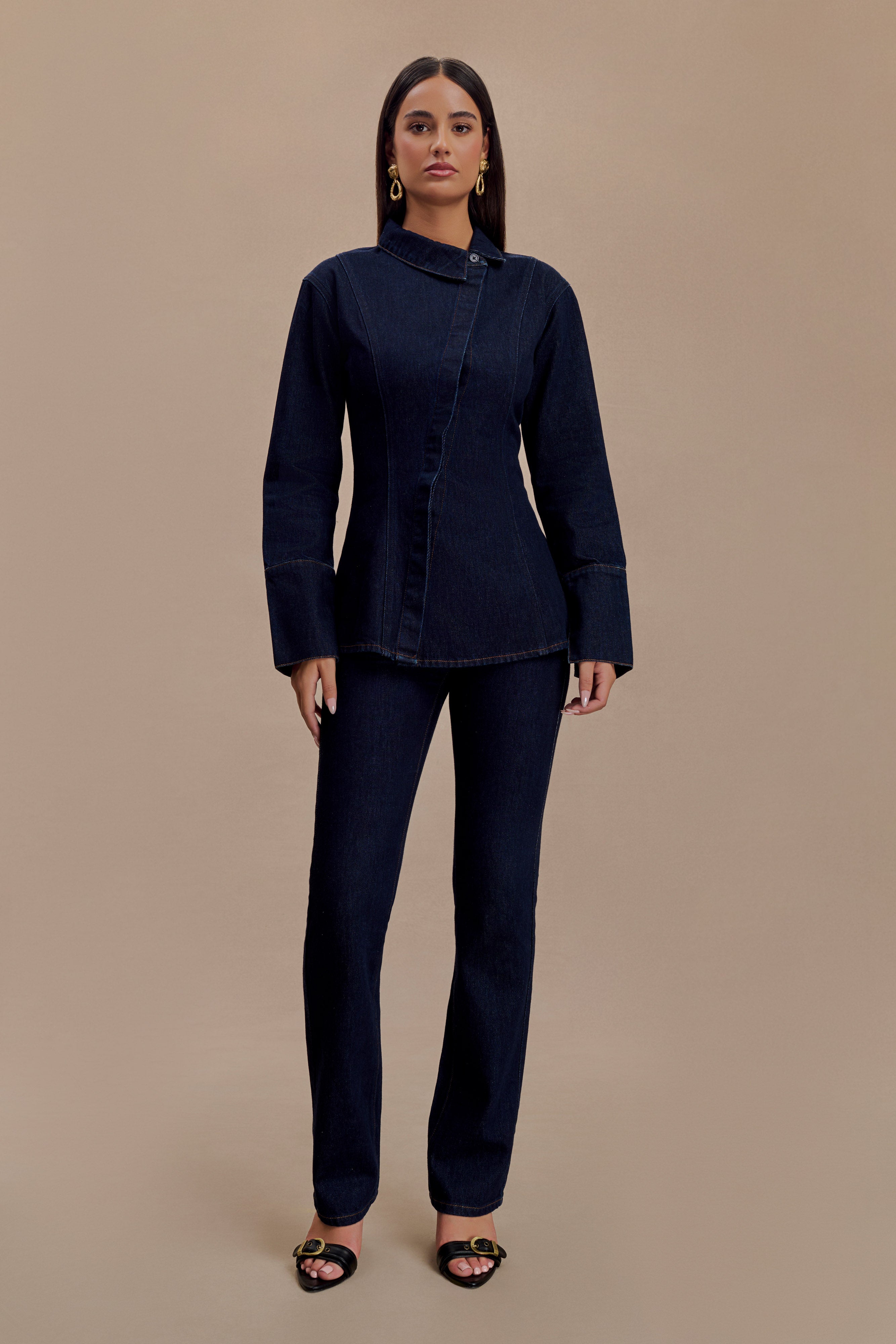 Jericho Straight Leg Jeans - Indigo Blue、mySite、solidvoid