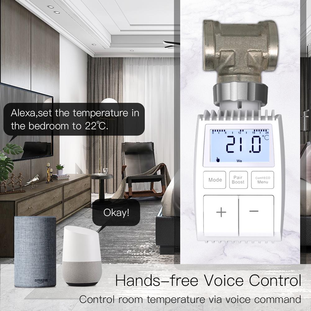 Smart Programmable Radiator Actuator Valve Tuya ZigBee3.0 Round Screen Thermostat Temperature Controller、mySite、fannypackpong