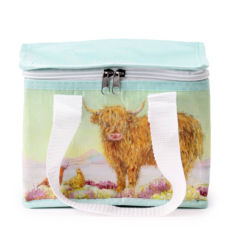 Highland Coo Cow Recycled RPET Eco Friendly Lunch Bag - Jan Pashley、mySite、g9winljtr