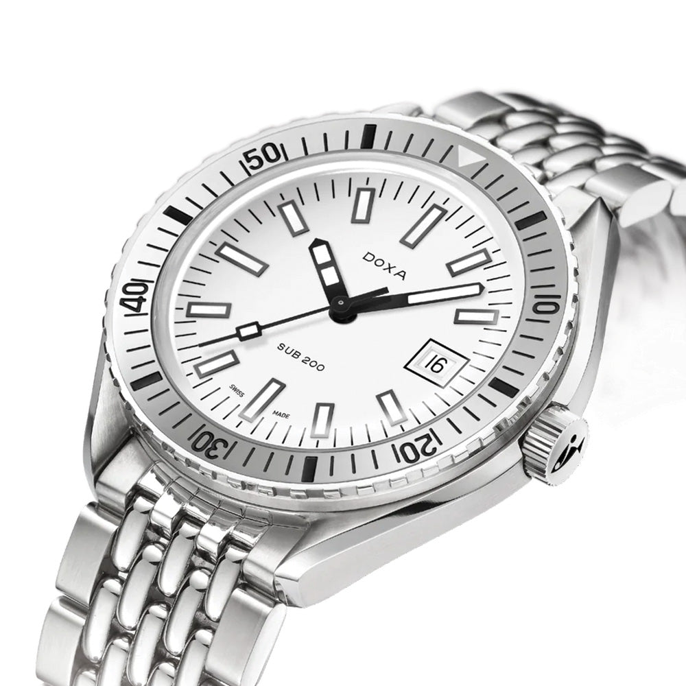 SUB 200 Whitepearl 42mm - White on Bracelet、mySite、botmansion