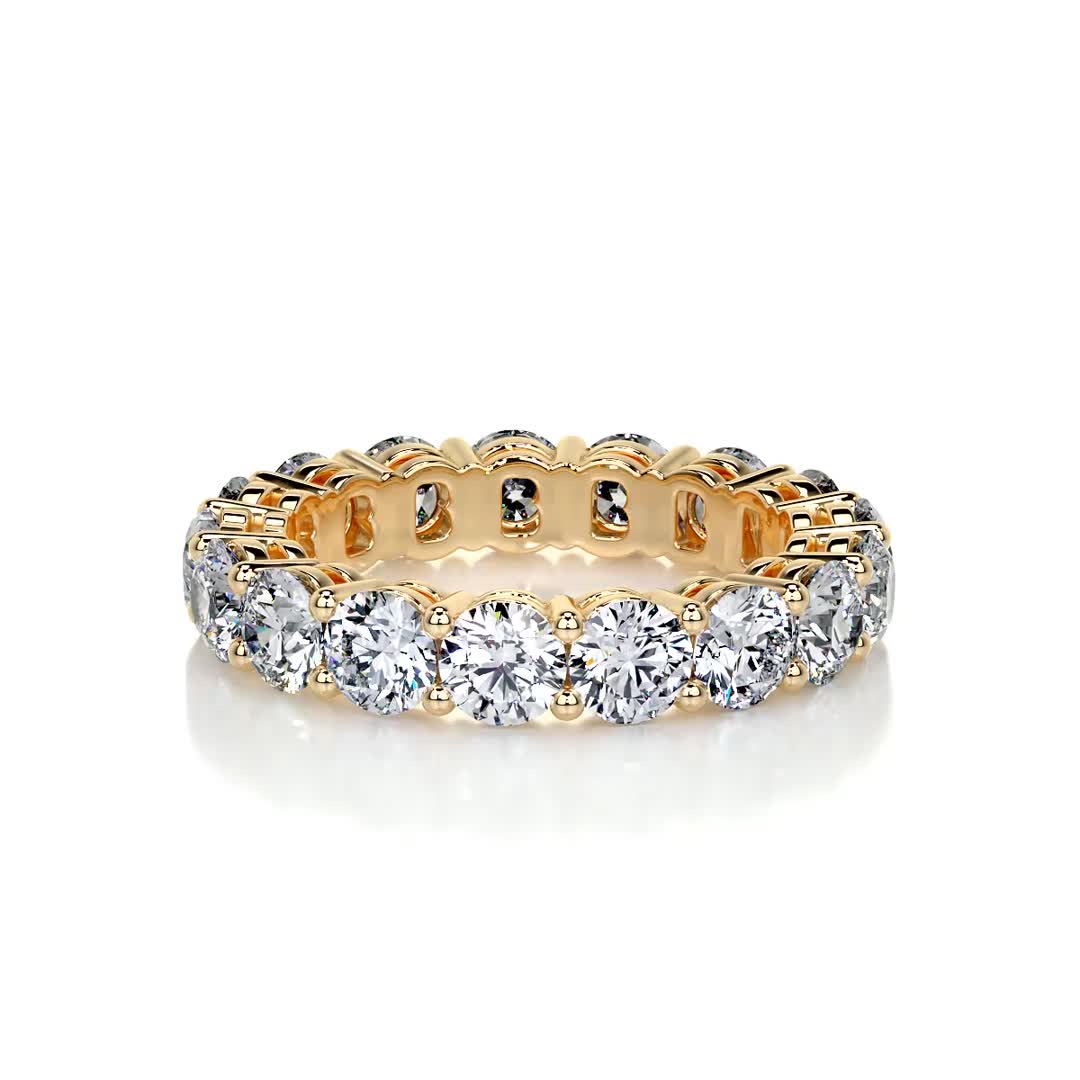Anne Lab Grown Diamond Wedding Ring -18K Yellow Gold、mySite、hinf8tx79