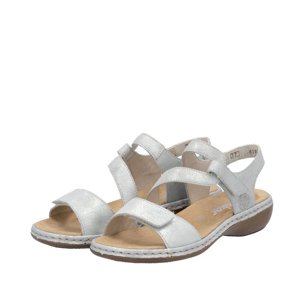  Rieker Women's Regina C7 Sandal - Silver、mySite、preschool7hills