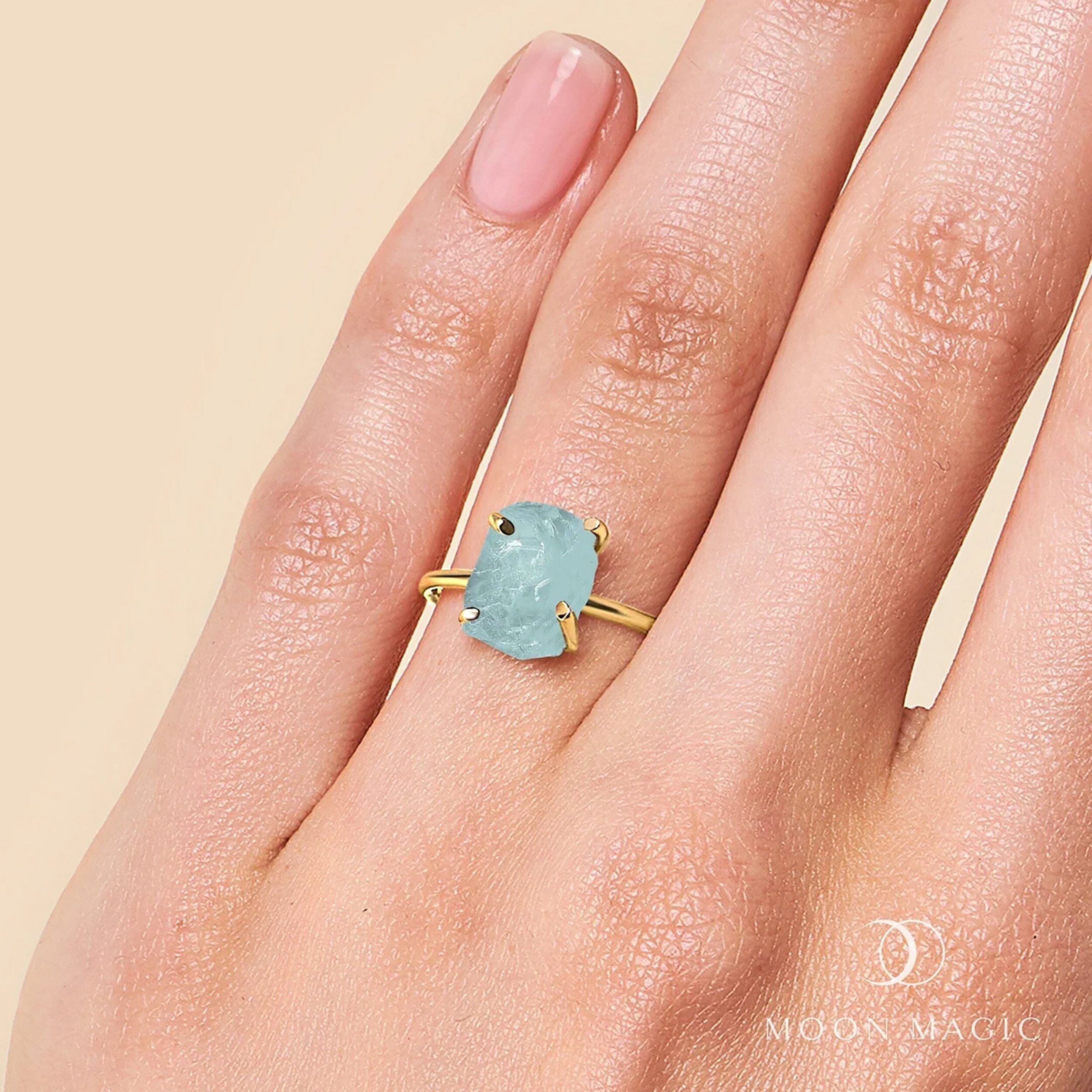 Raw Crystal Ring - Petite Aquamarine、mySite、hinf8tx79