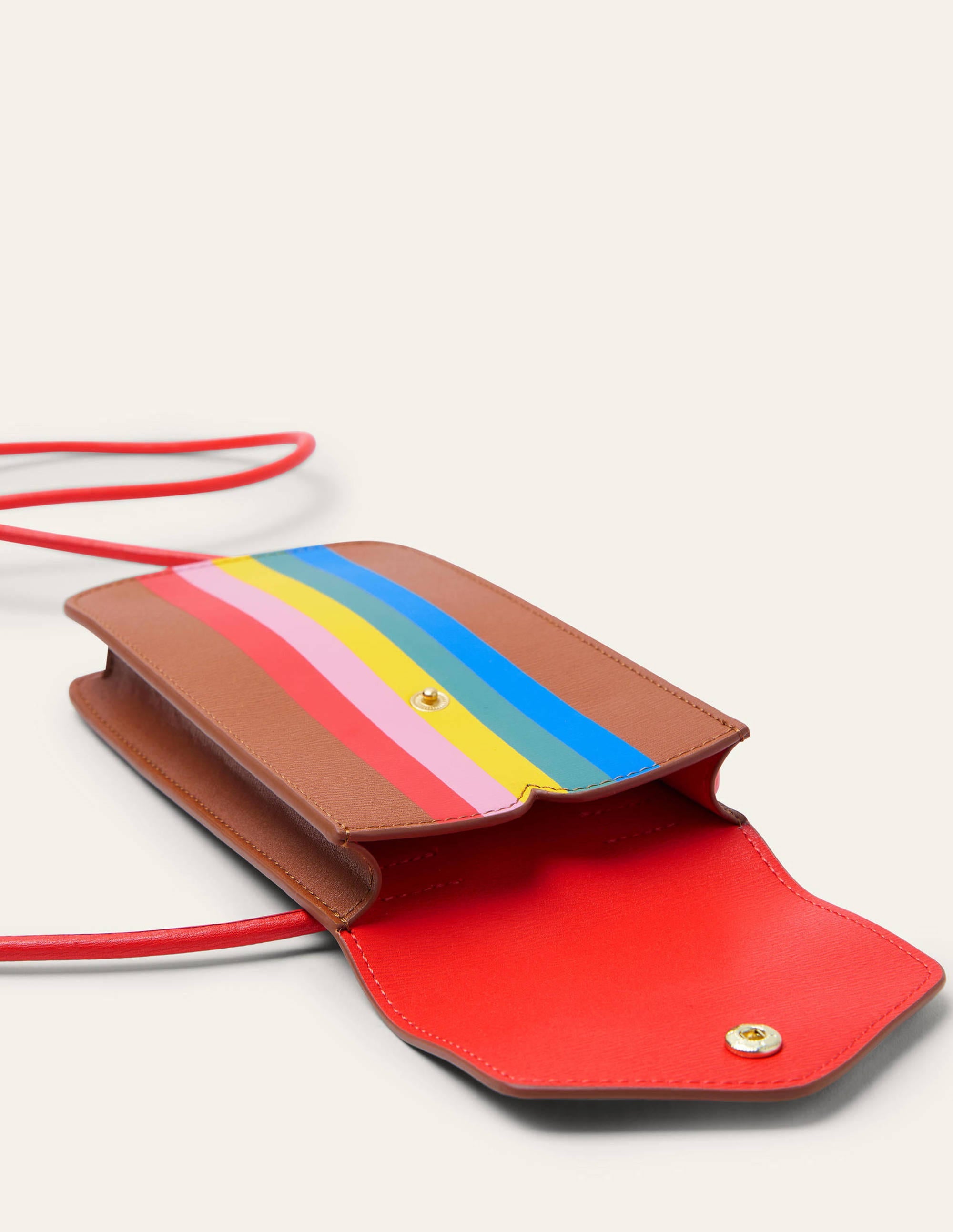  Crossbody Phone Bag-Tan Multi Stripe、mySite、ashleygrahame