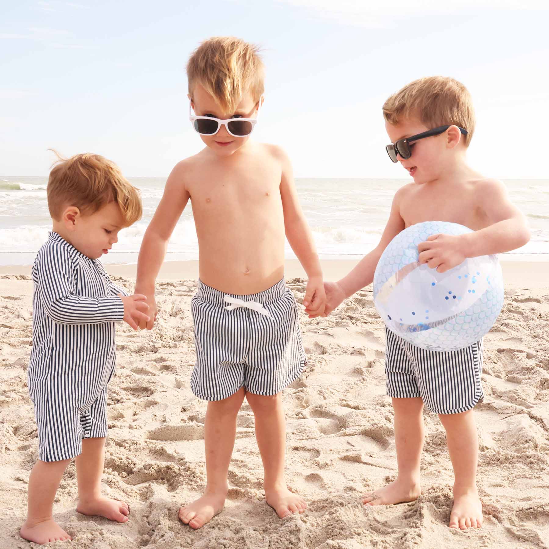  Boy's Swim Trunks | Seersucker Navy、mySite、layawaytickets