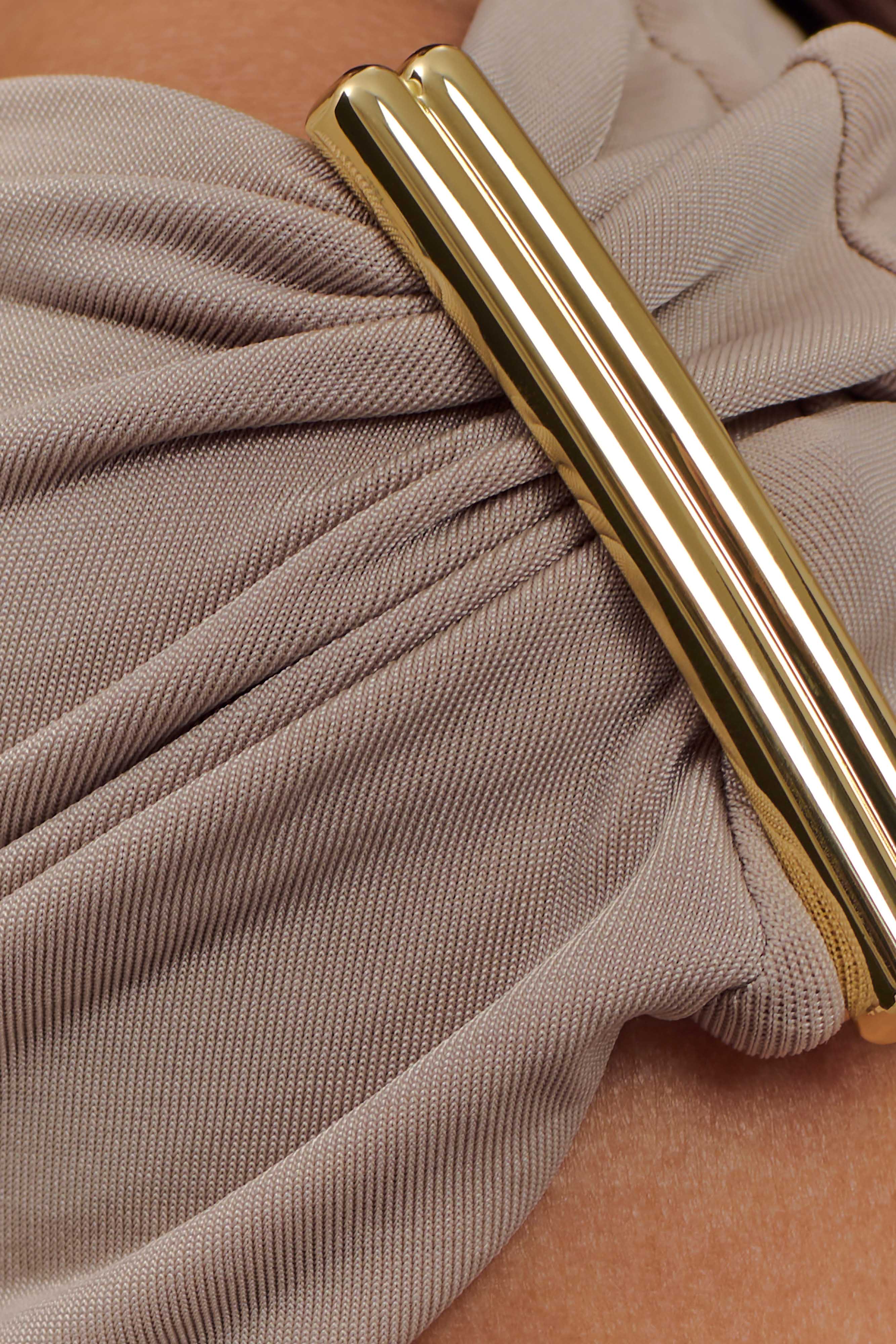 Kinsley Slinky Top With Hardware - Taupe、mySite、solidvoid