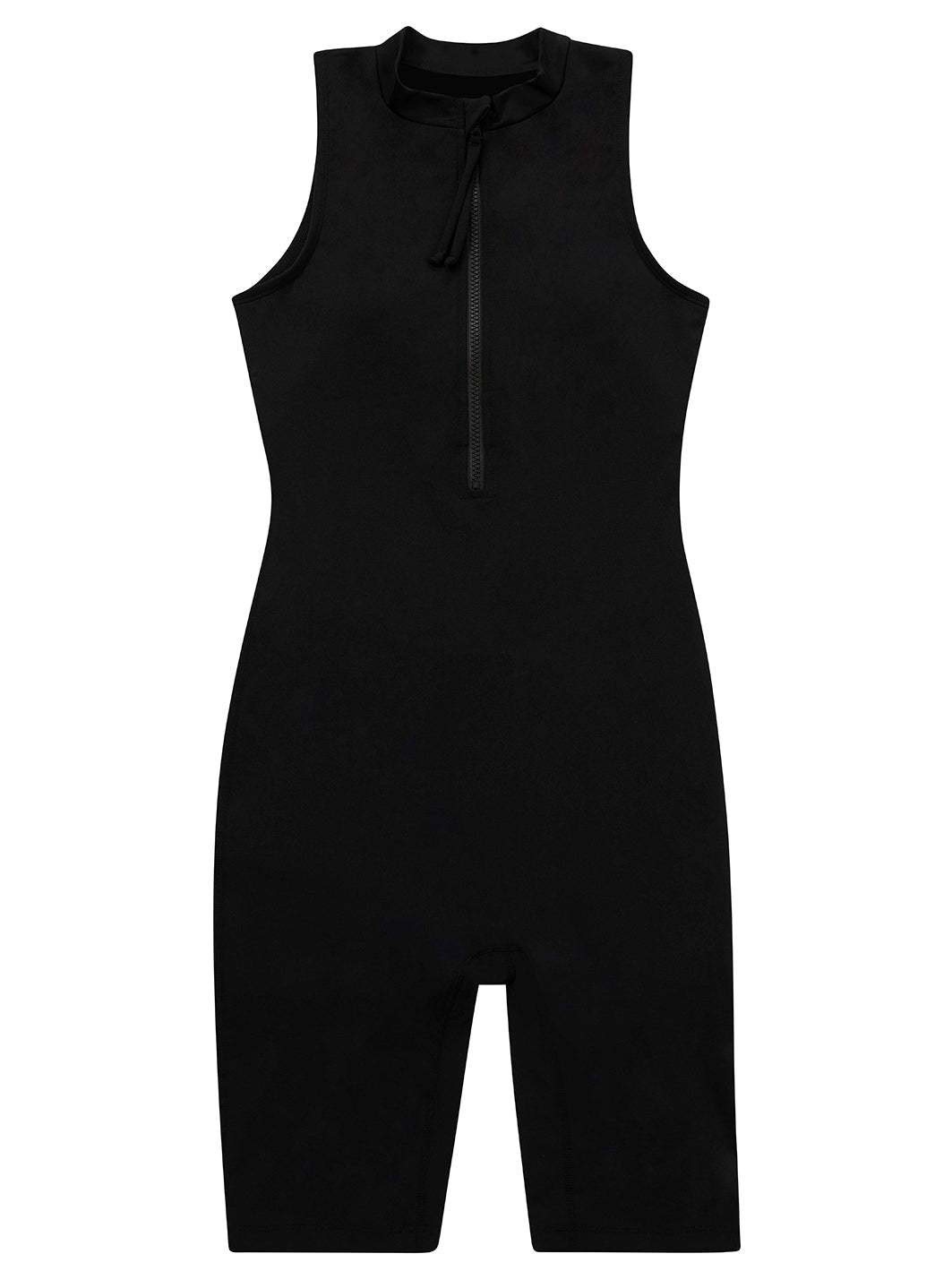 Dolfin Women's Aquashape Solid Mockneck Zip-Front Aquatard、mySite、noshort