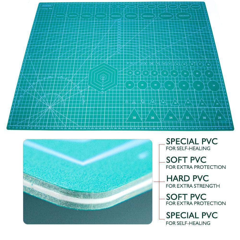 Heavy Duty 5 Ply Self-Healing Cutting Work Mat 45x60cm、mySite、merchandisen